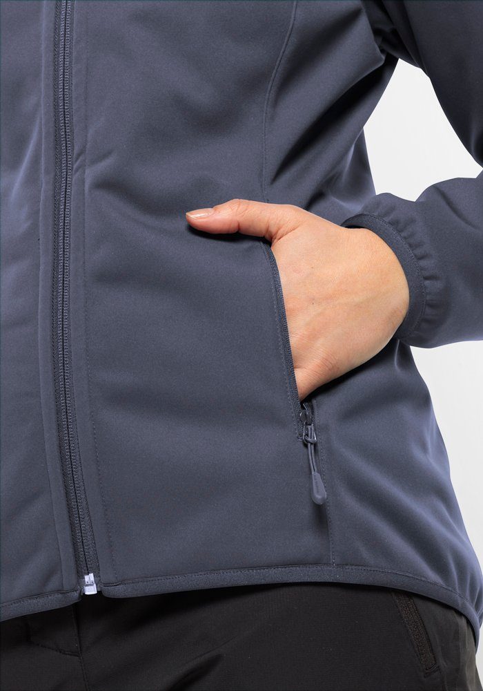 Jack Wolfskin Softshell-jack WINDHAIN HOODY W