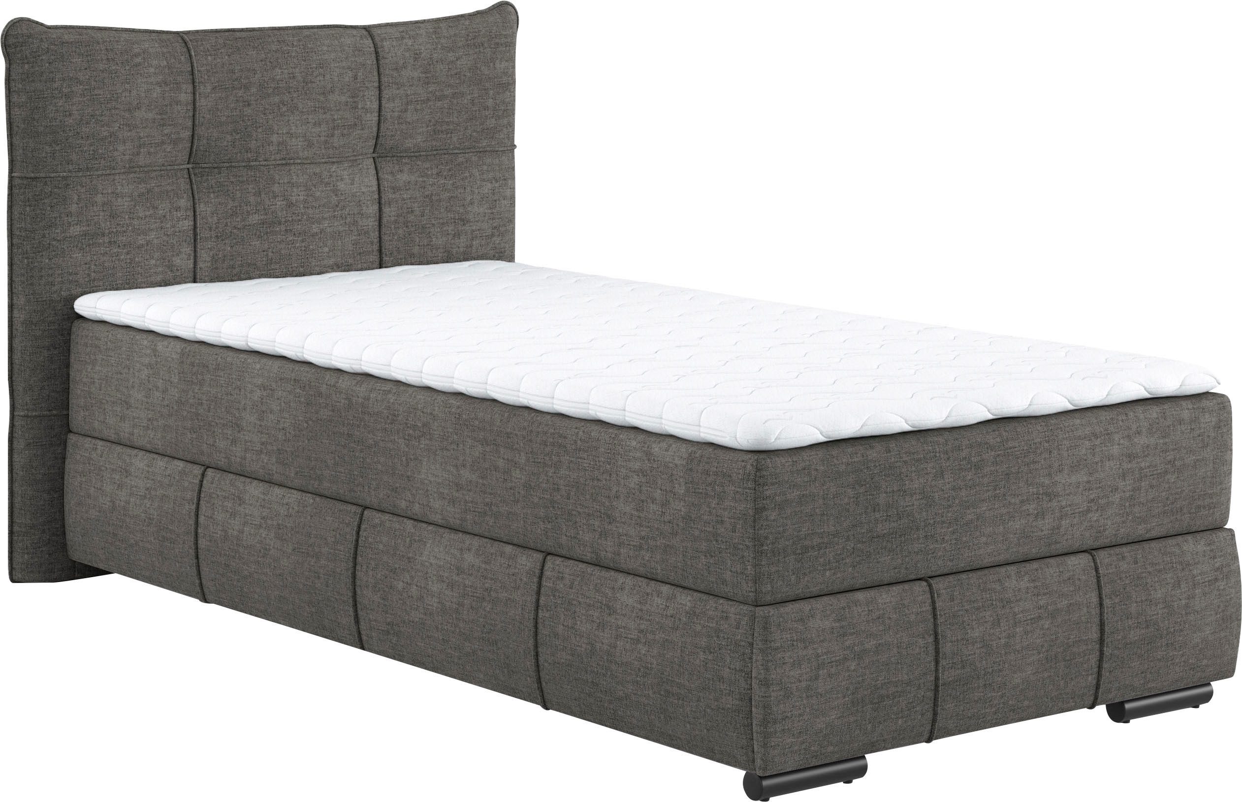Mr. Couch Boxspring Brewdley met bedkist, incl. matras Topmatras en sierkussen, in verschillende hardheden beschikbaar