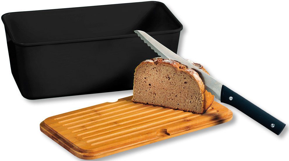 KESPER for kitchen & home Broodtrommel met deksel als snijplank (1-delig)