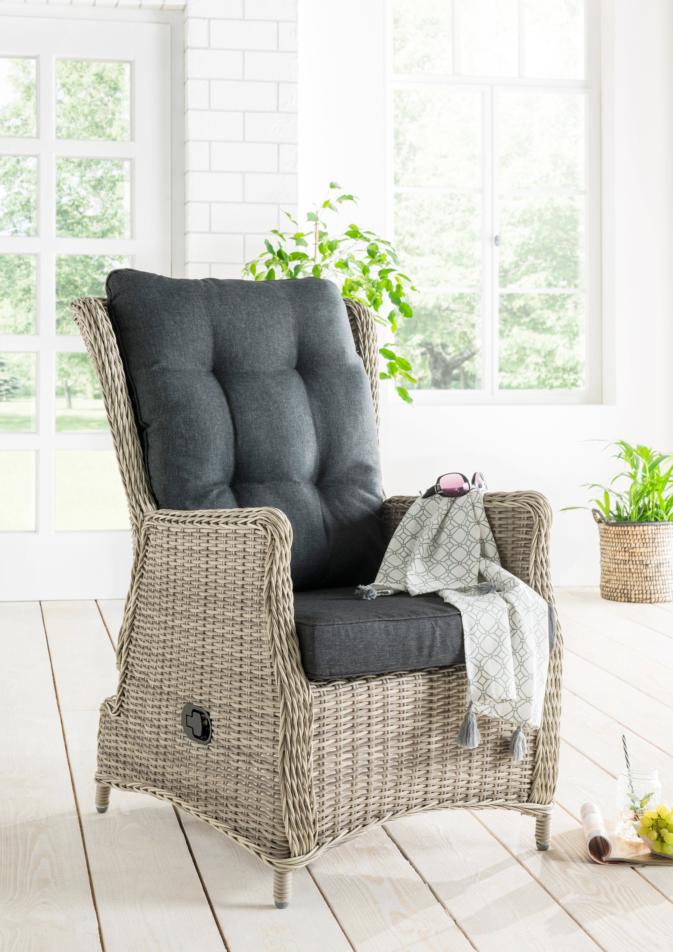 Destiny Tuinset CASA MERANO Aluminium, polyrotan (set, 4-delig)