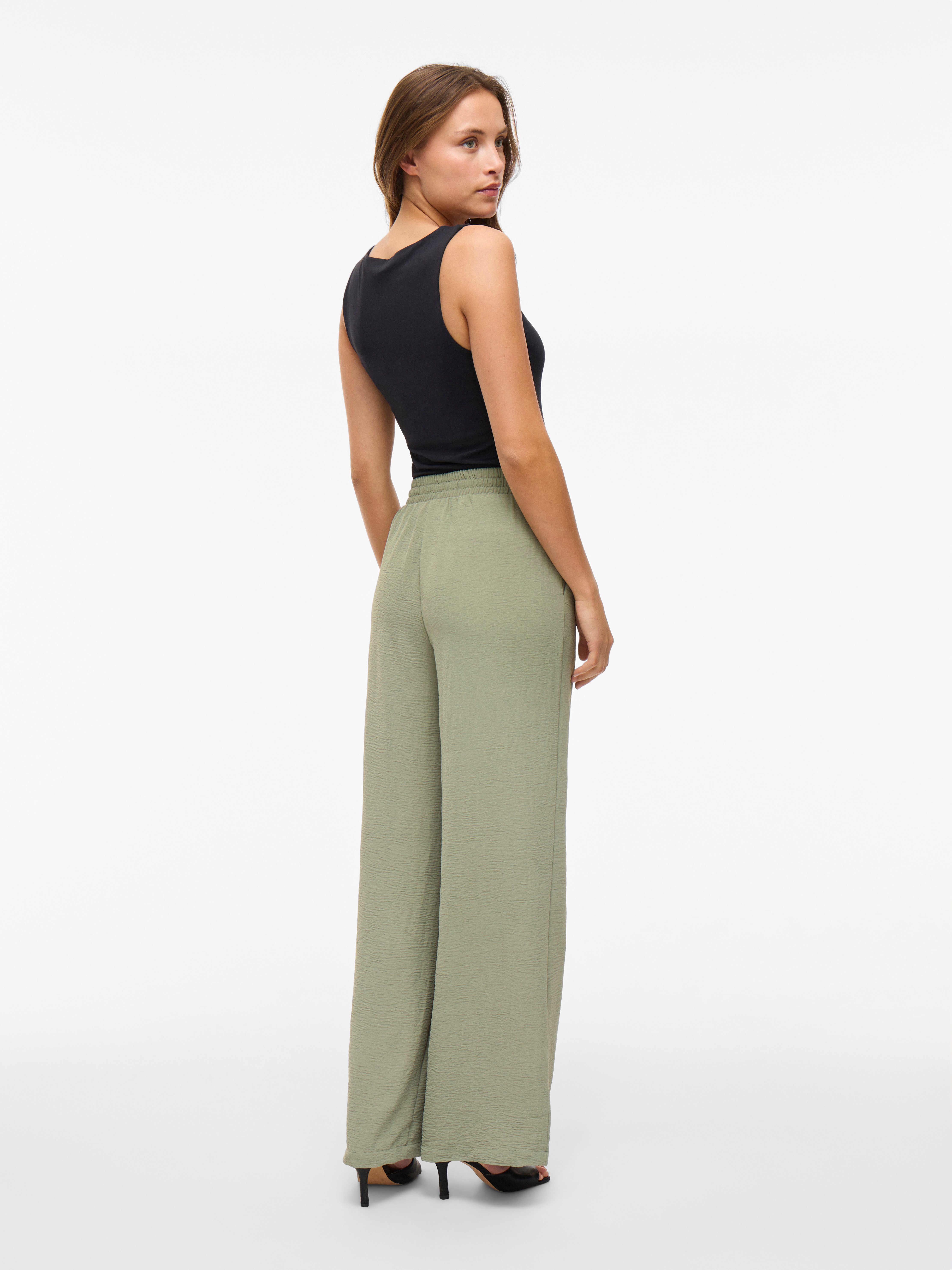 Vila Comfortbroek VIJOSA HW WIDE PANTS - NOOS