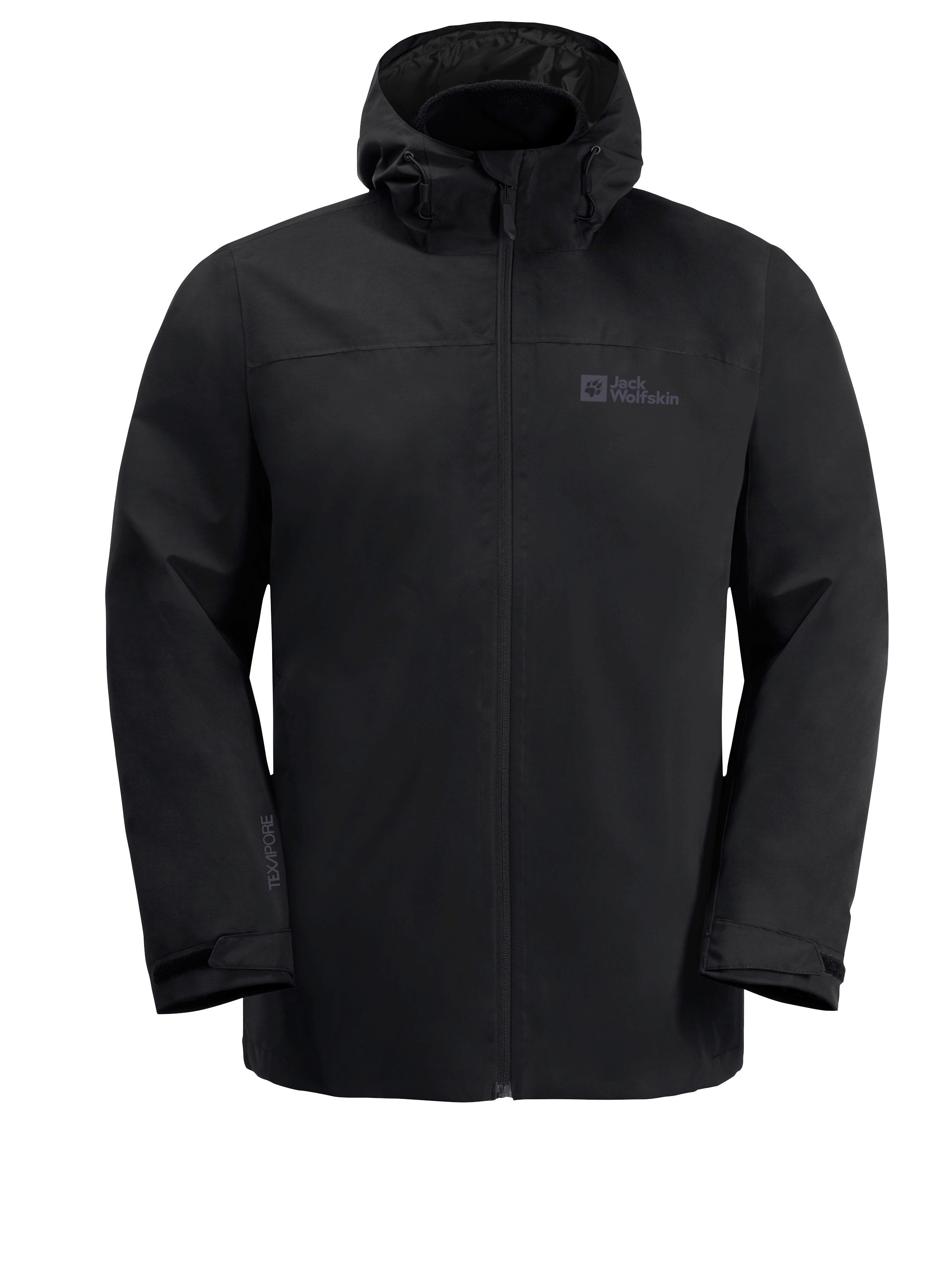 Jack Wolfskin Functioneel 3-in-1-jack TAUBENBERG 3IN1 JKT M Waterafstotende ritsen, waterdicht, ademend