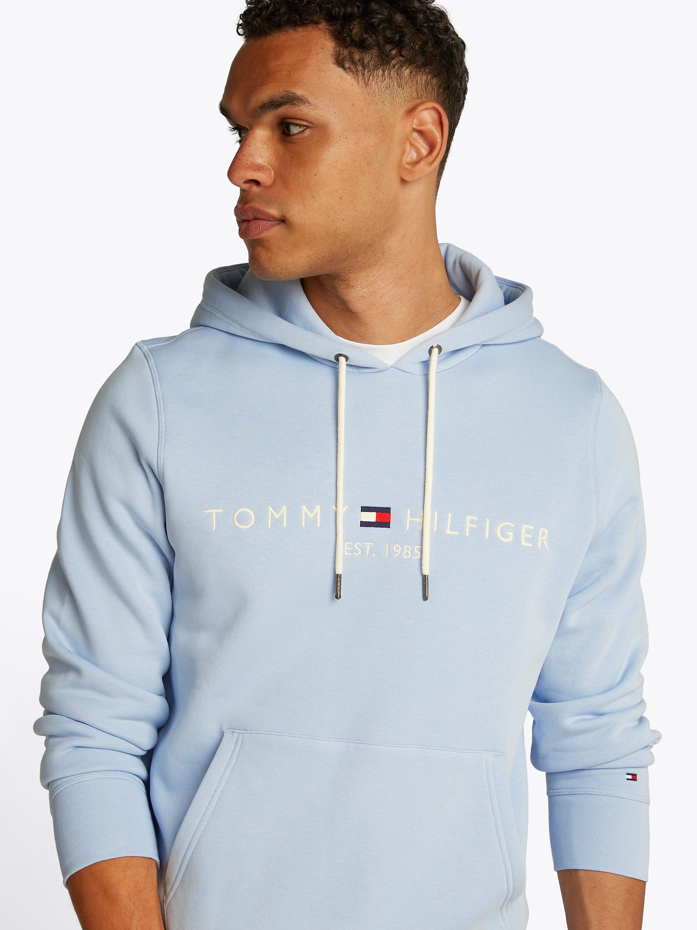 Tommy Hilfiger Hoodie TOMMY LOGO HOODY met capuchon en kangoeroezak