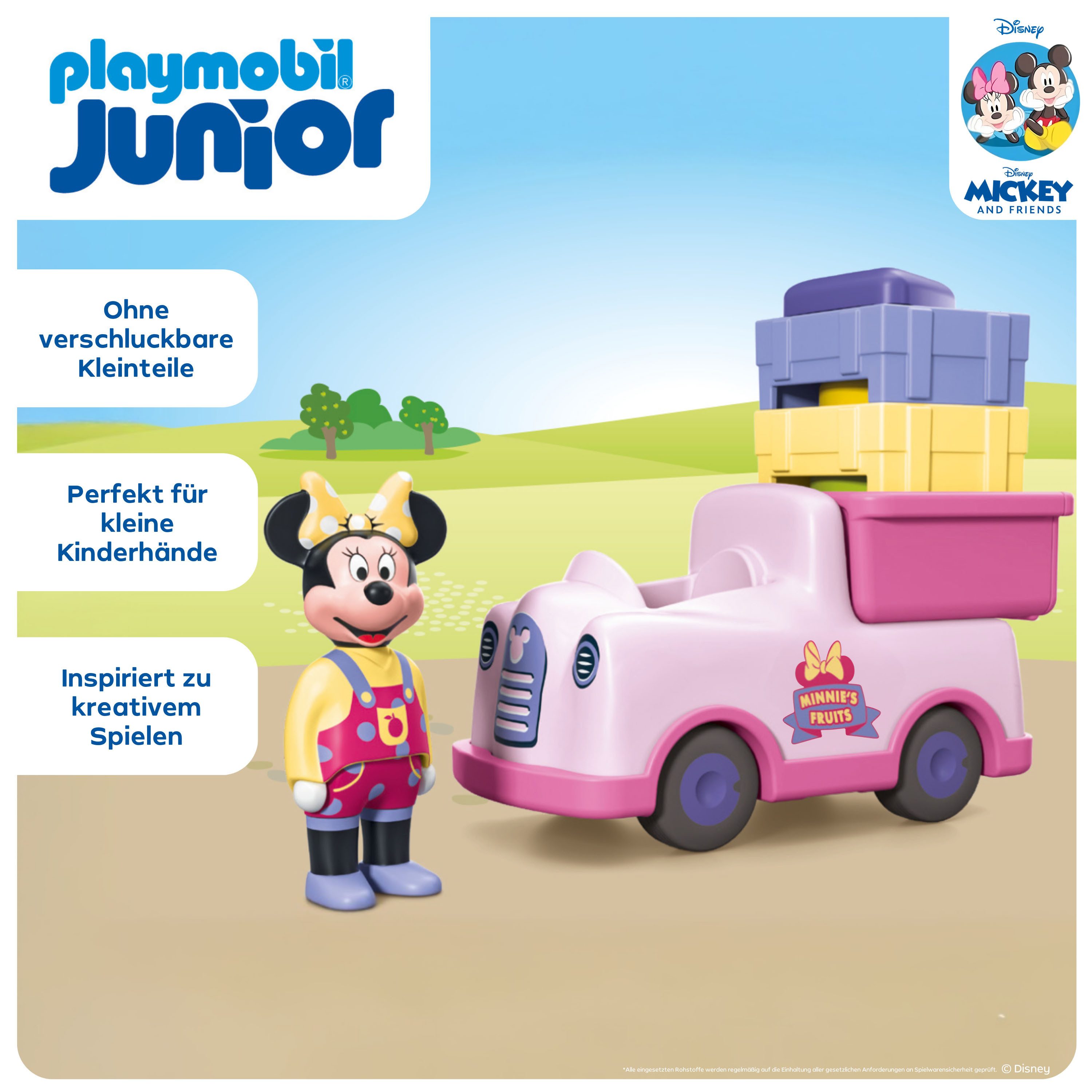 Playmobil® Constructie-speelset Minnie Maus' Obst-Transporter mit Sortierspaß (71770) JUNIOR & Disney (8-delig)