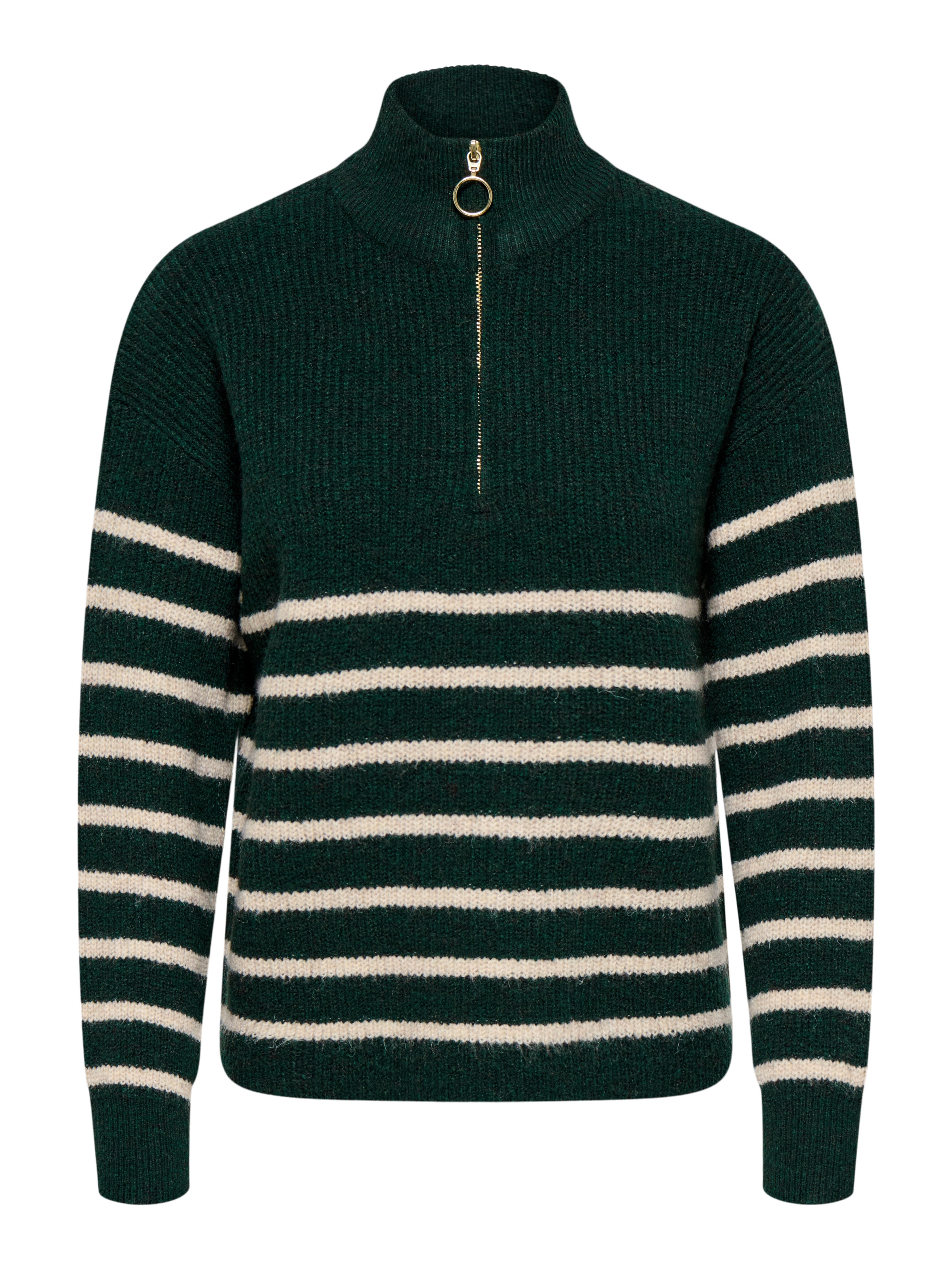 Only Gebreide trui ONLTOKYO L/S ZIP PULLOVER KNT NOOS