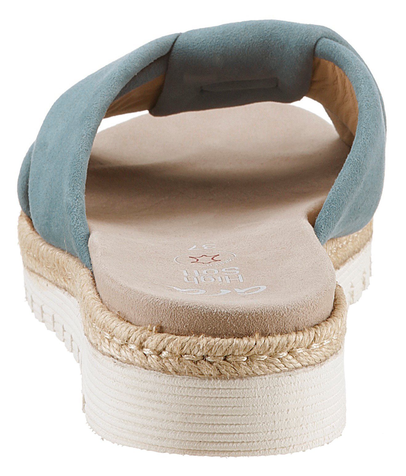 Ara Slippers Jamaika plateau, zomerschoen, slippers in comfortabele schoenwijdte g (= breed)
