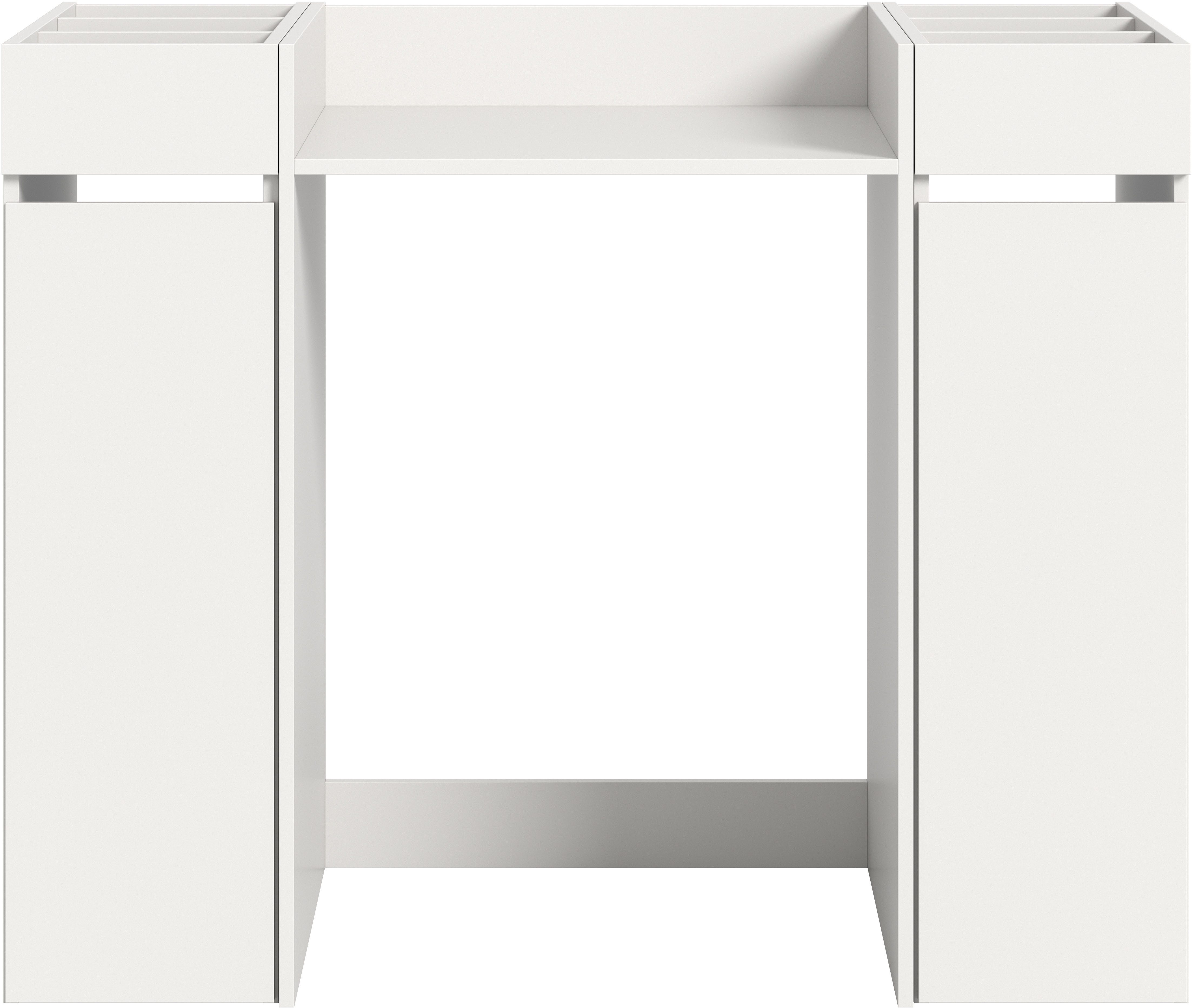 welltime Badmeubelset Falas, 3-delig, bestaande uit: 2x badkamerrek & wasmachine ombouwkast Combinatie, set, badcombinatie, badkamer, organizer, rollenkast, ombouwkast (3 stuks)