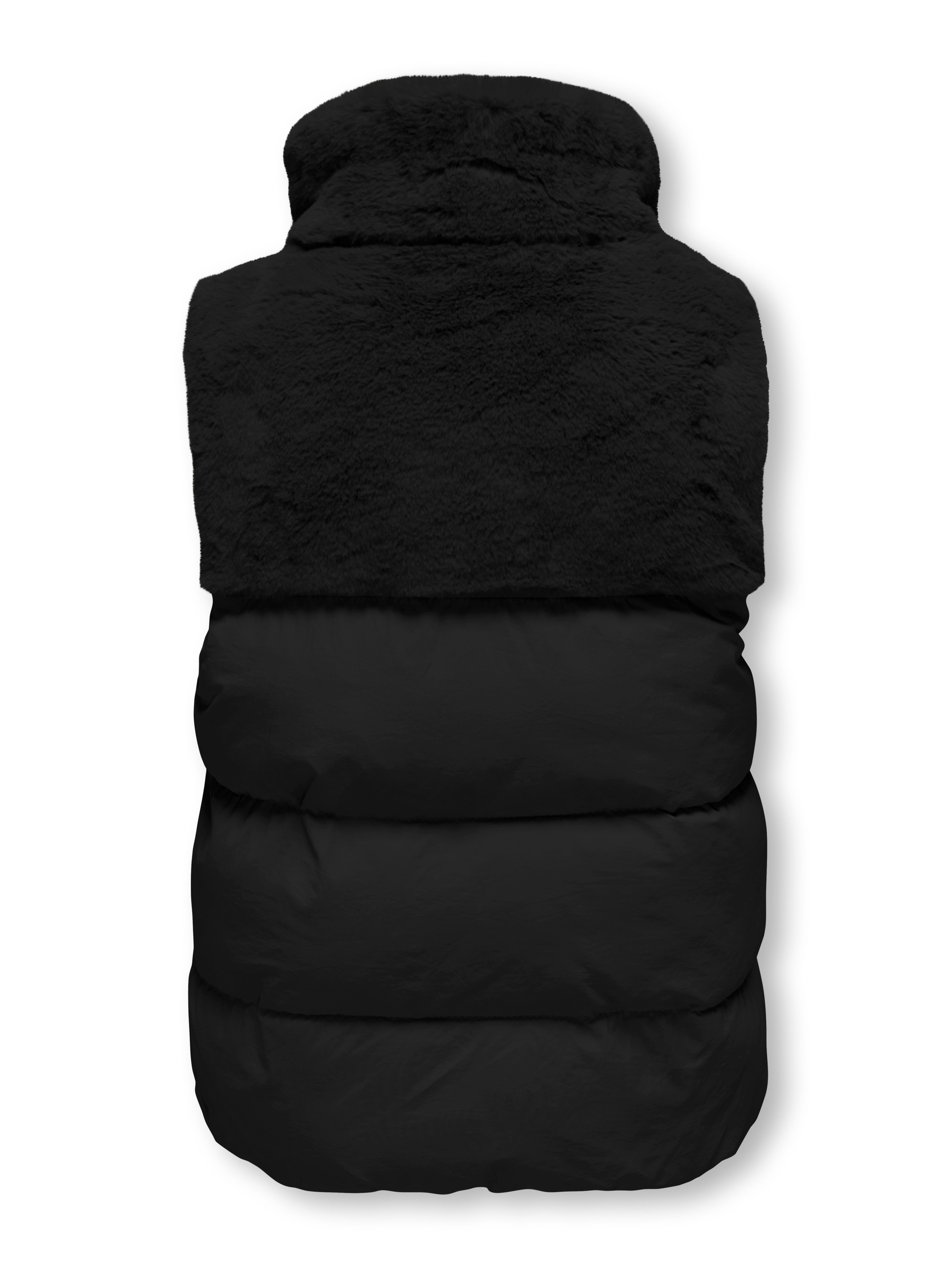 KIDS ONLY Bodywarmer KOGWANJA FUR PUFFER MIX WAISTCOAT OTW