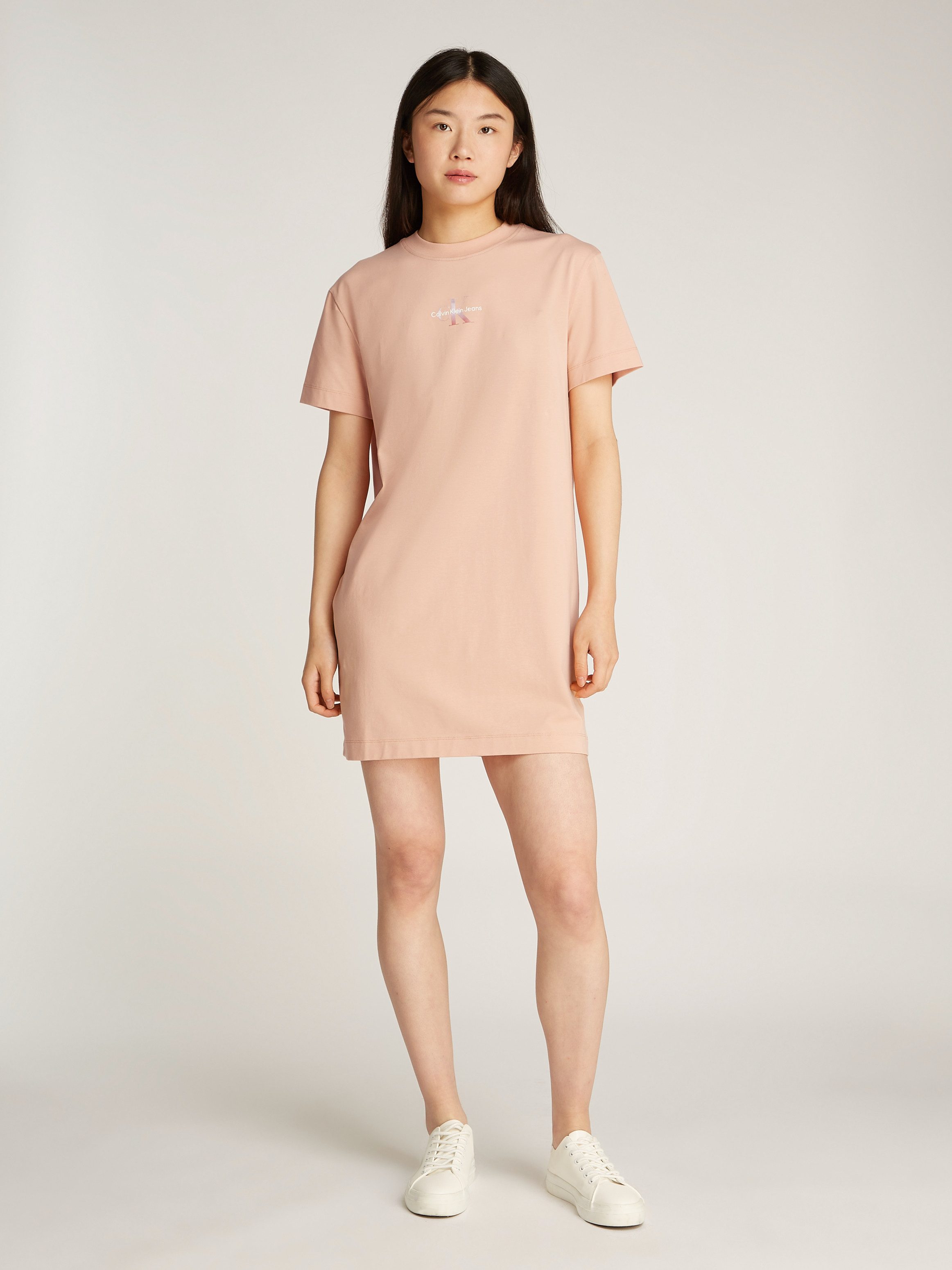 Calvin Klein Shirtjurk GRADIENT MONOLOGO TEE DRESS