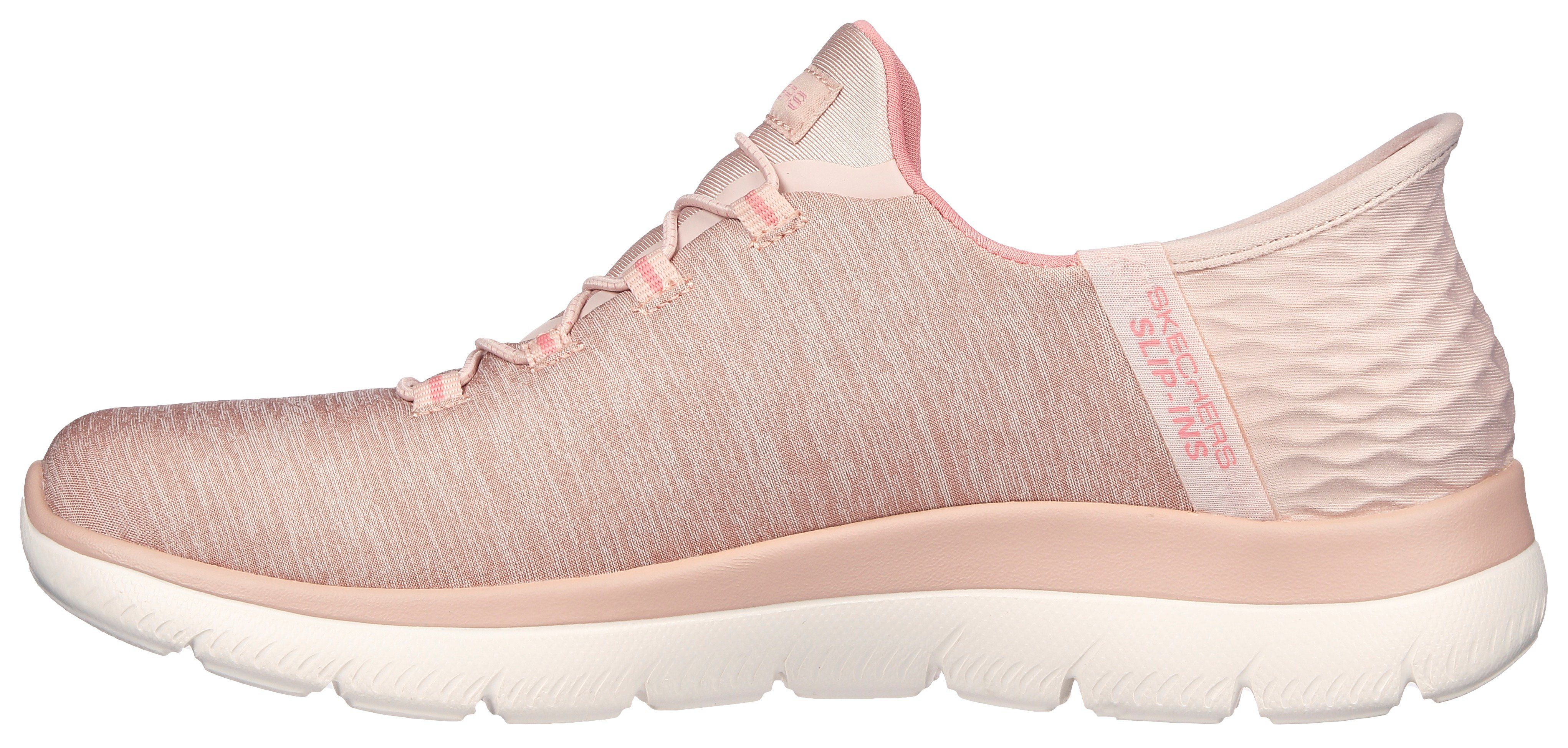 Skechers Instappers SUMMITS DAZZLING HAZE Slip-ins sneaker, vrijetijdsschoen met subtiele contrastdetails