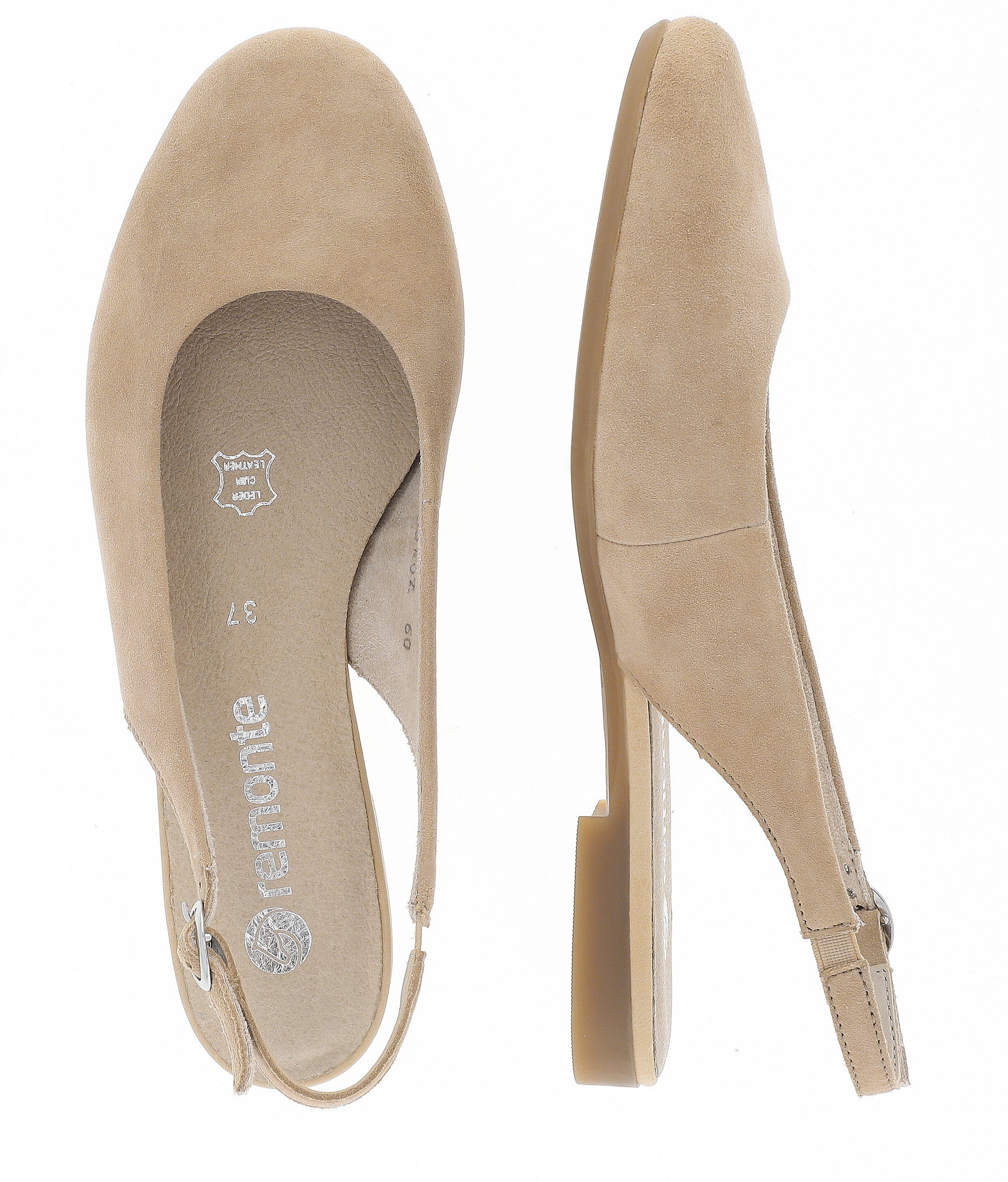 Remonte Slingback pumps , zomerschoen, blokhak, bandpumps, met open hiel