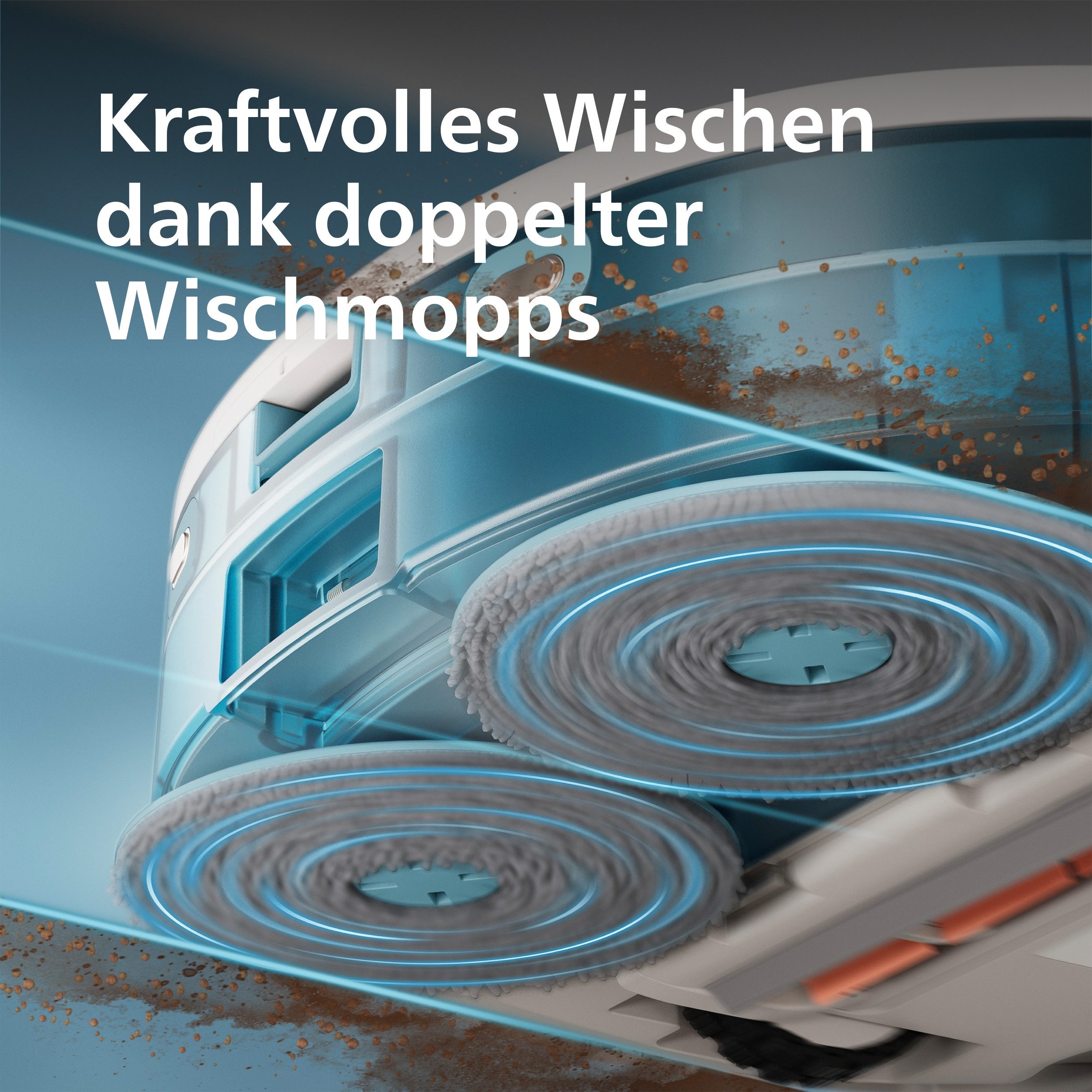 Philips Dweilovertrek HomeRun XV1452/10 Vervangende reinigingsdoekjes (set, 4 stuks)
