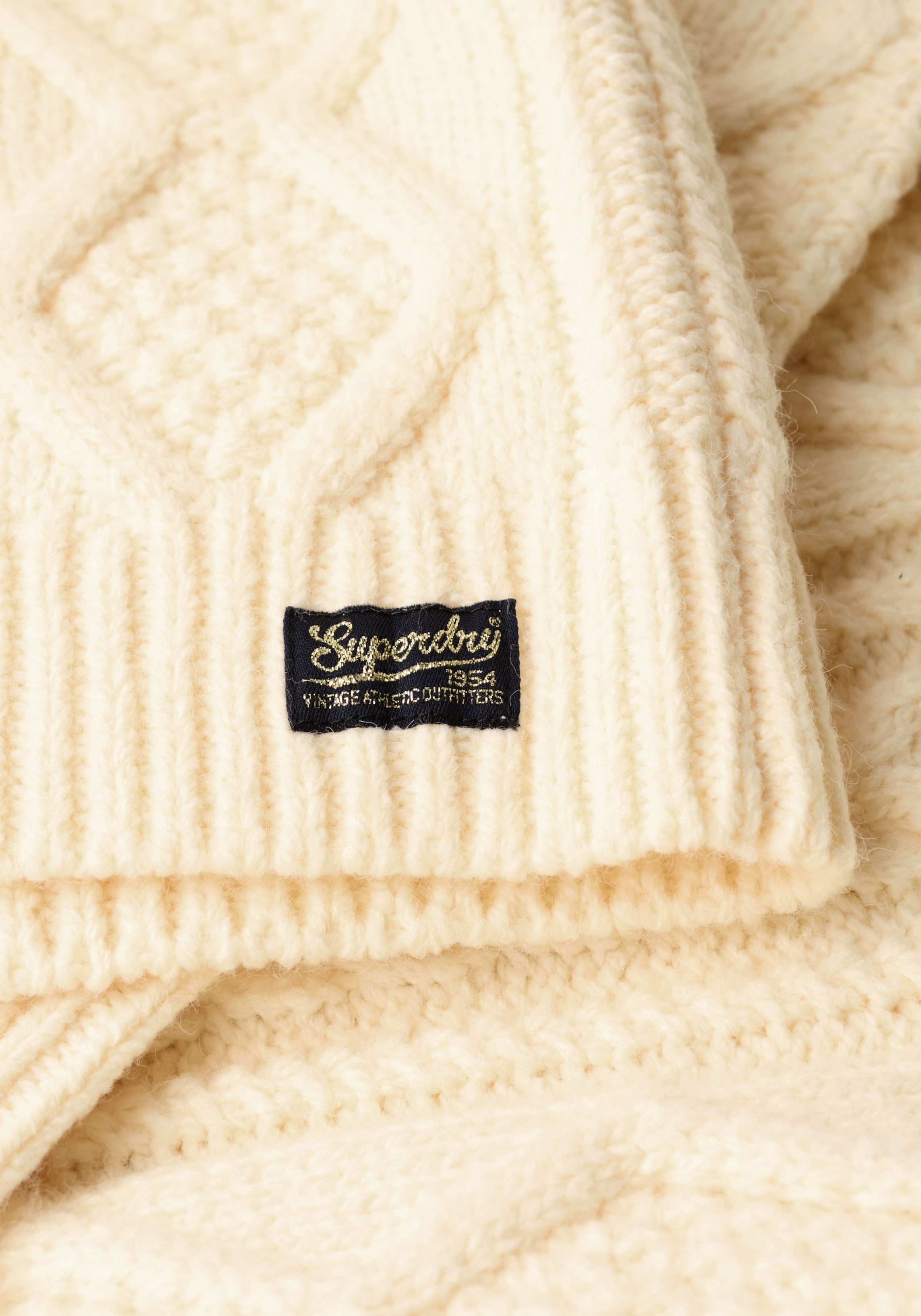 Superdry Gebreide trui CABLE HIGH NECK JUMPER