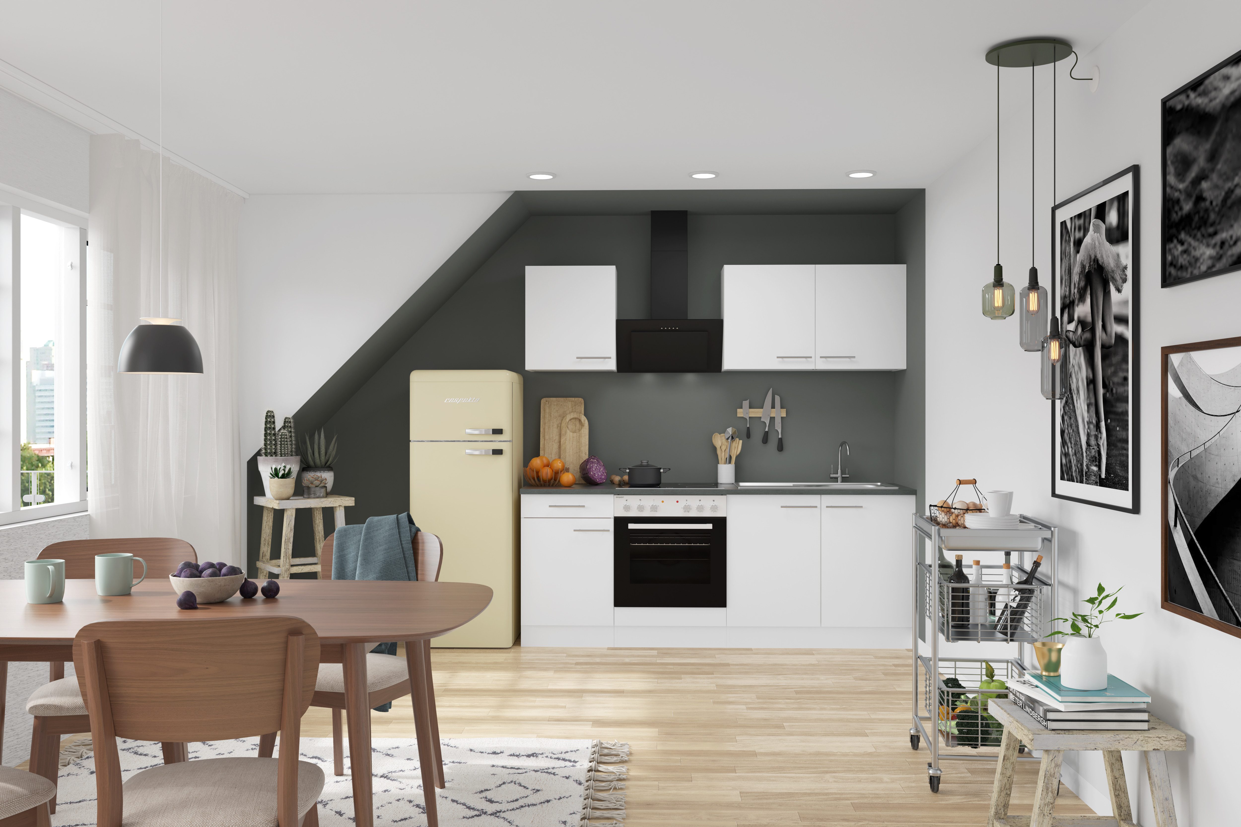 OPTIFIT Keuken Bella Breedte 210 cm, optioneel met elektrische apparaten