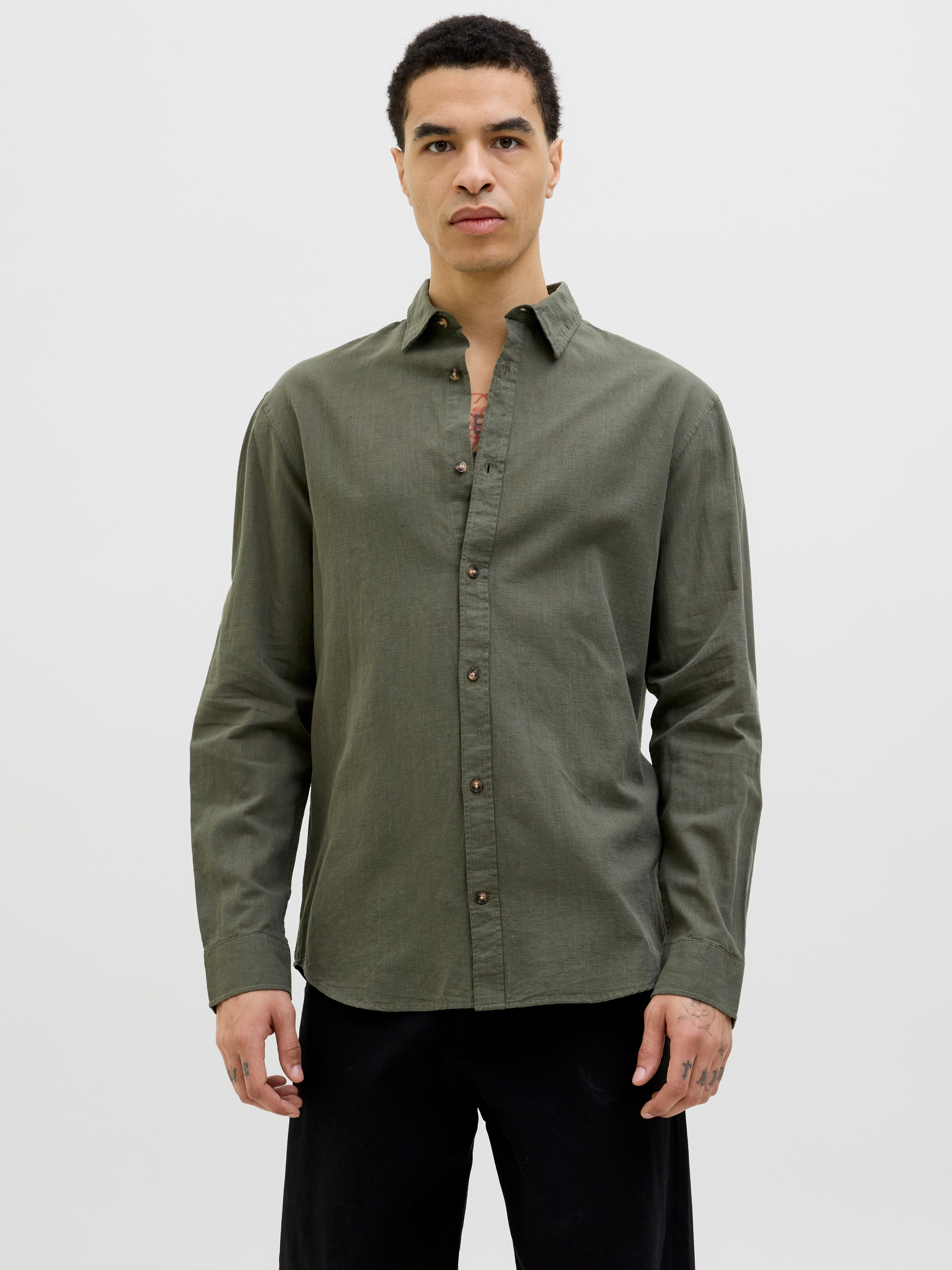 Jack & Jones Overhemd met lange mouwen JJESUMMER SHIRT LS SN