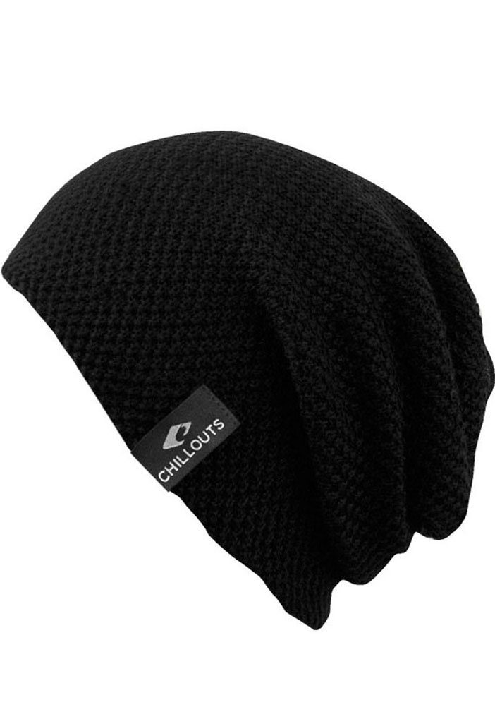 chillouts Beanie Osaka Hat met mooi breipatroon en lichte oversized vorm