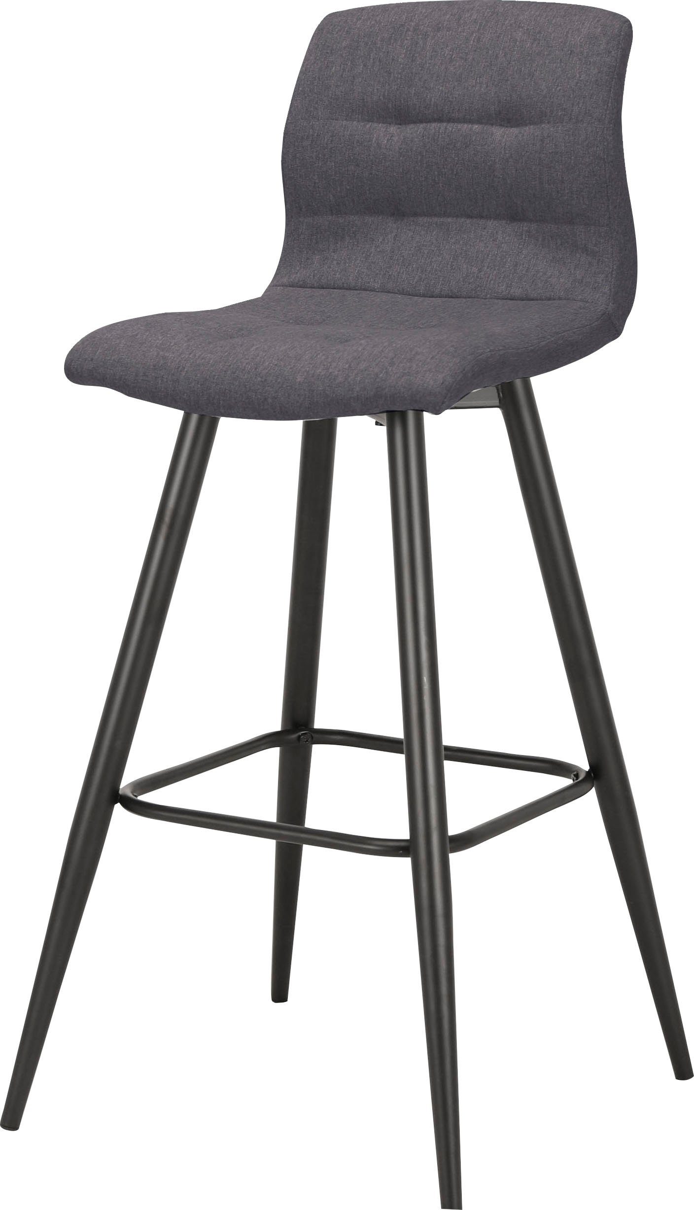 byLIVING Barkruk Simone set van 2, vintage bruin of weefstof antraciet (set, 2 stuks)