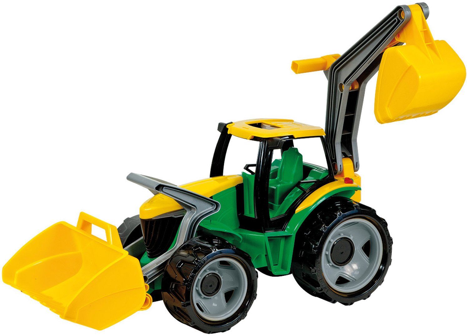 Lena® Speelgoed-tractor Giga Trucks met graafarm en voorlader, made in europe
