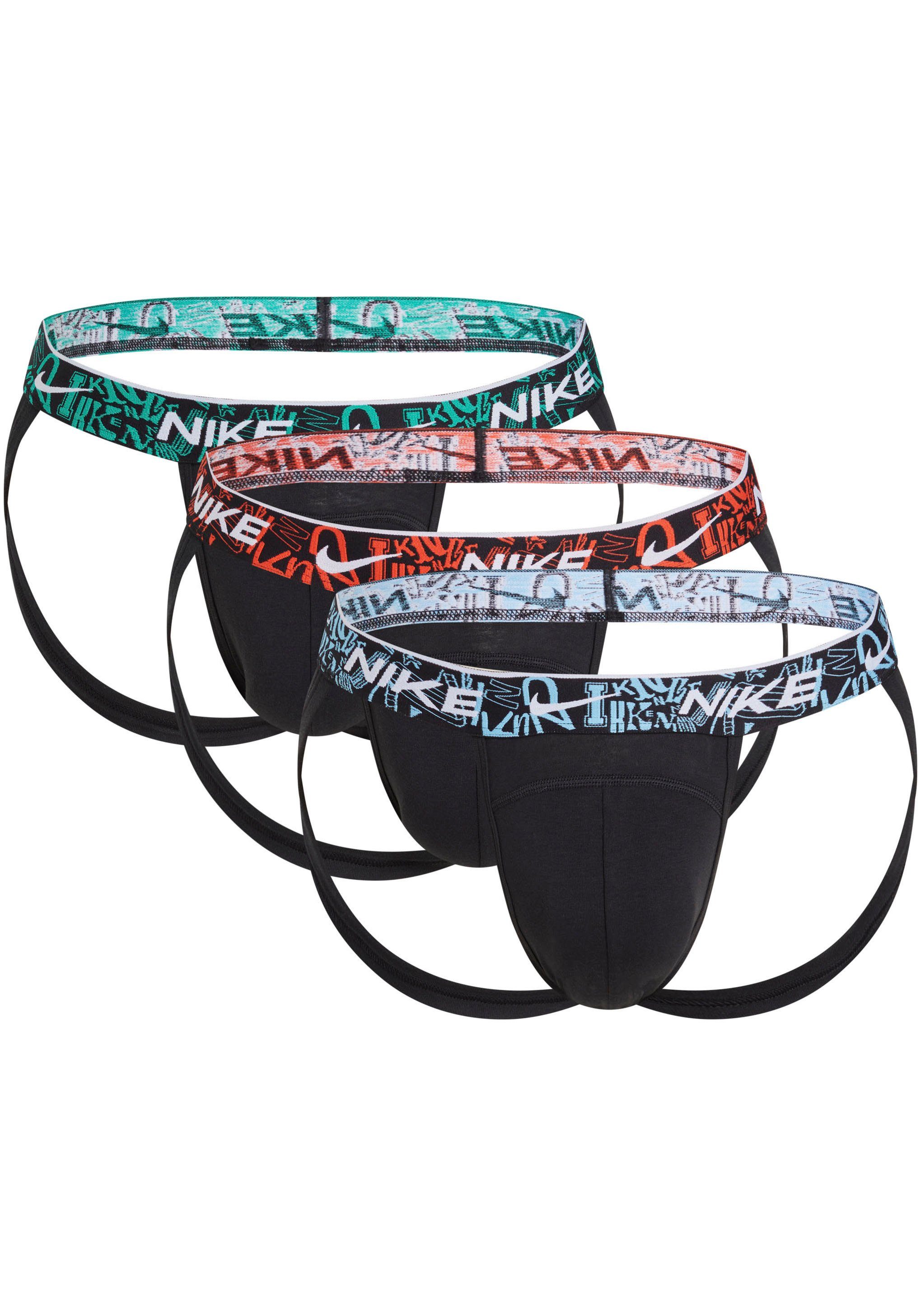 NIKE Underwear String JOCK STRAP 3PK met nike logo-elastische band (3 stuks)