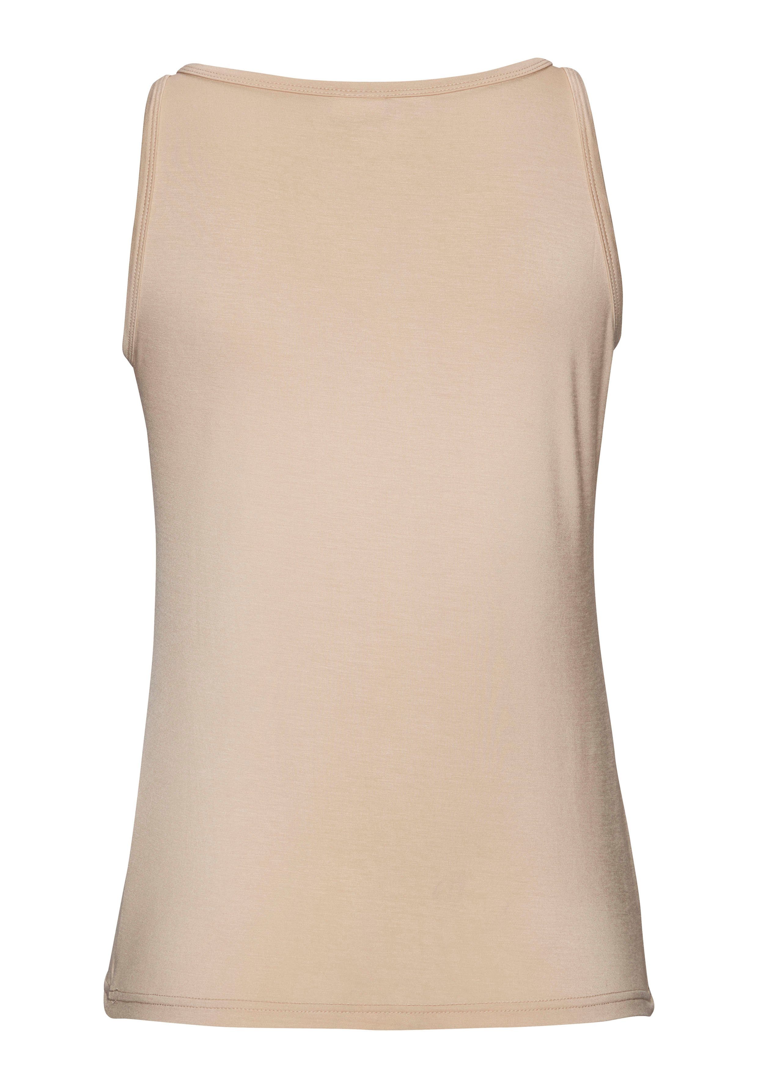 Lascana Tanktop met kettingdetails aan de banden, figuurvormend jersey top