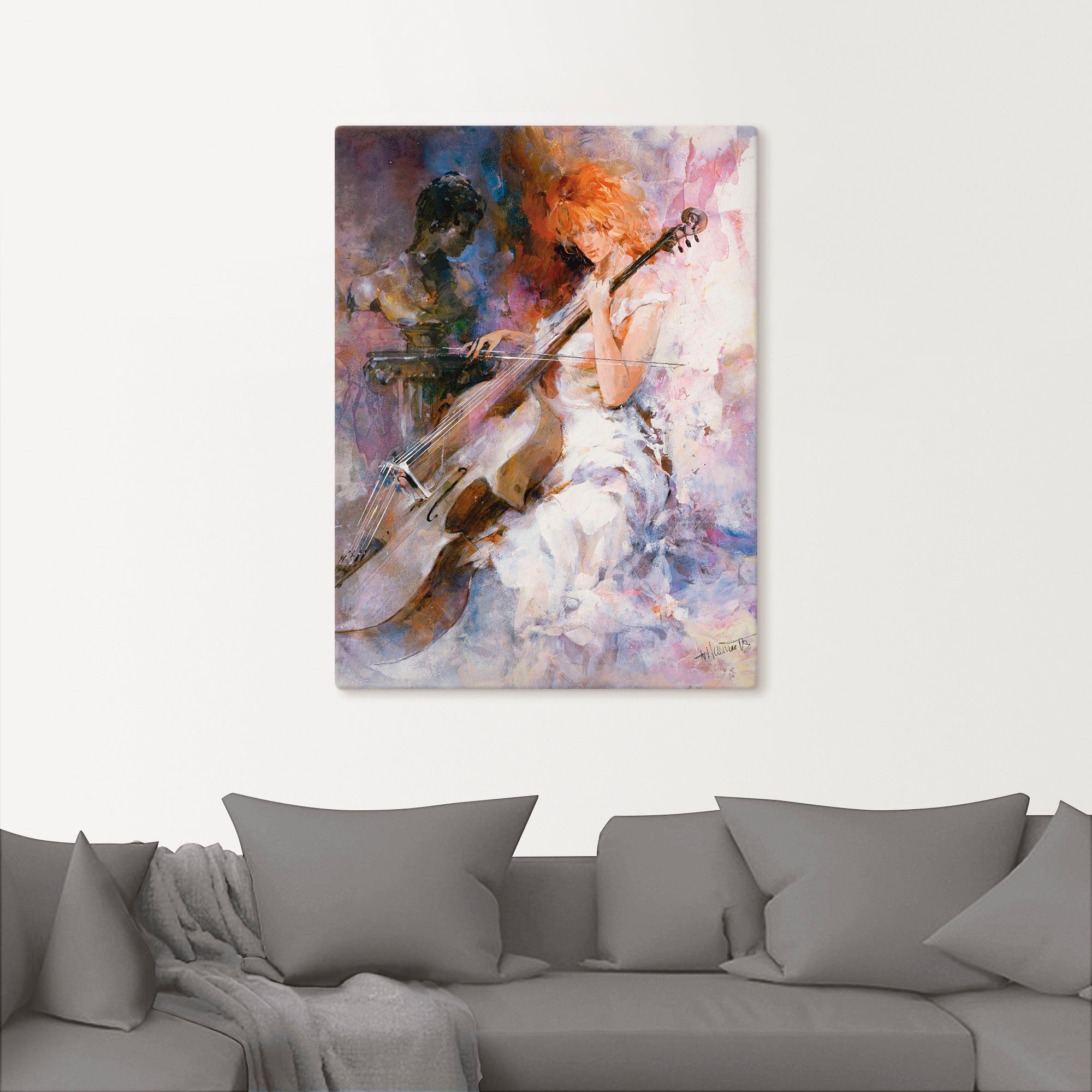 Artland Artprint op linnen Muzikale momenten gespannen op een spieraam