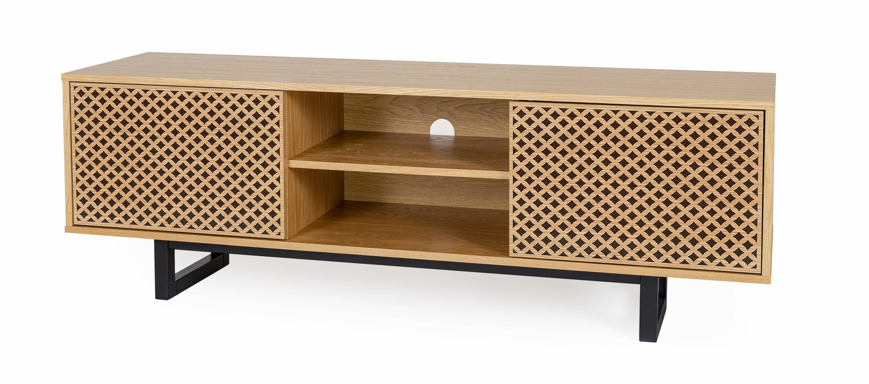 andas Tv-meubel Commode met bijzondere print, push-to-open functie