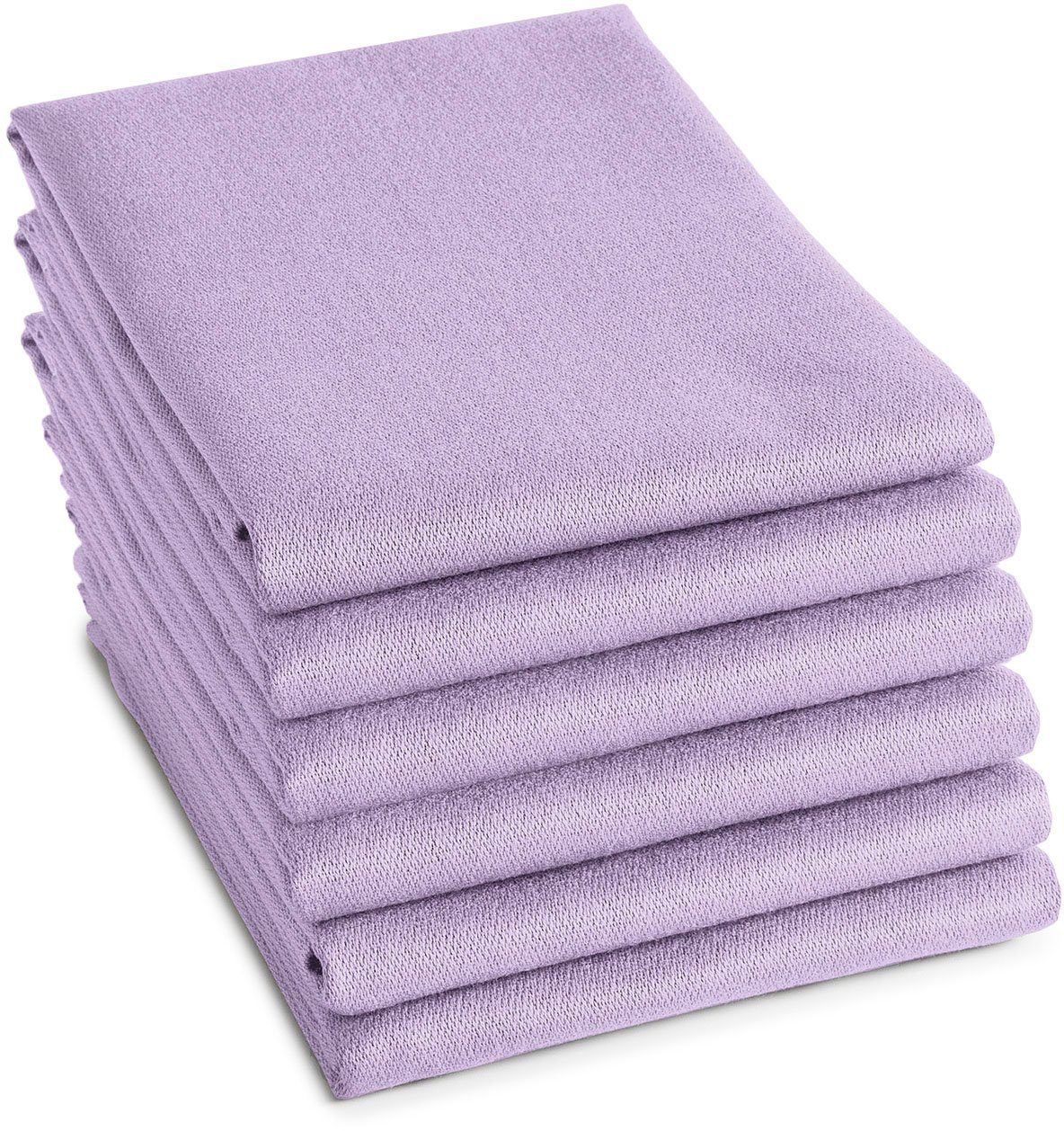 DDDDD Theedoek Logo van 100% katoen, 60x65 cm Jacquard-stof, zeer absorberend en duurzaam (set, 6-delig) theedoeken paars