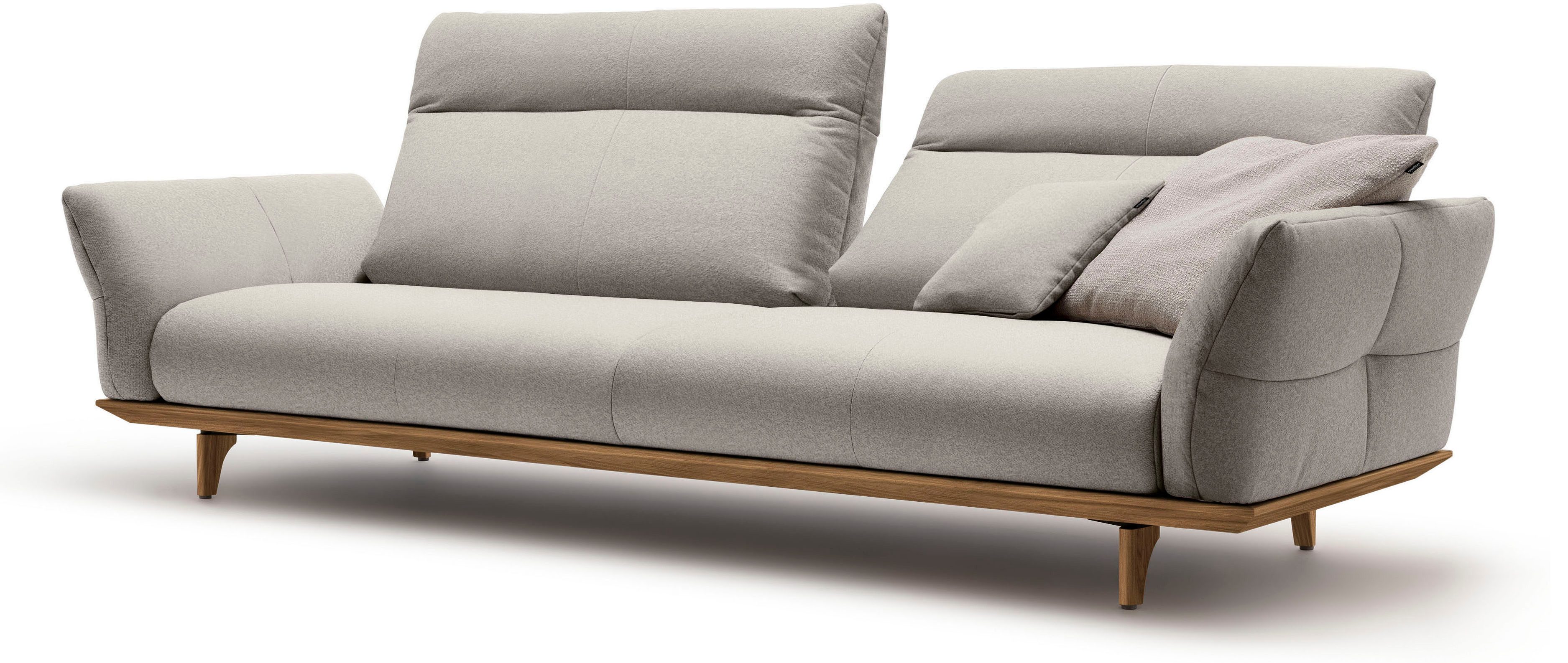 Creation BY ROLF BENZ 4-zitsbank Hs.460 Onderstel in walnotenhout, walnotenhouten poten, breedte 248 cm