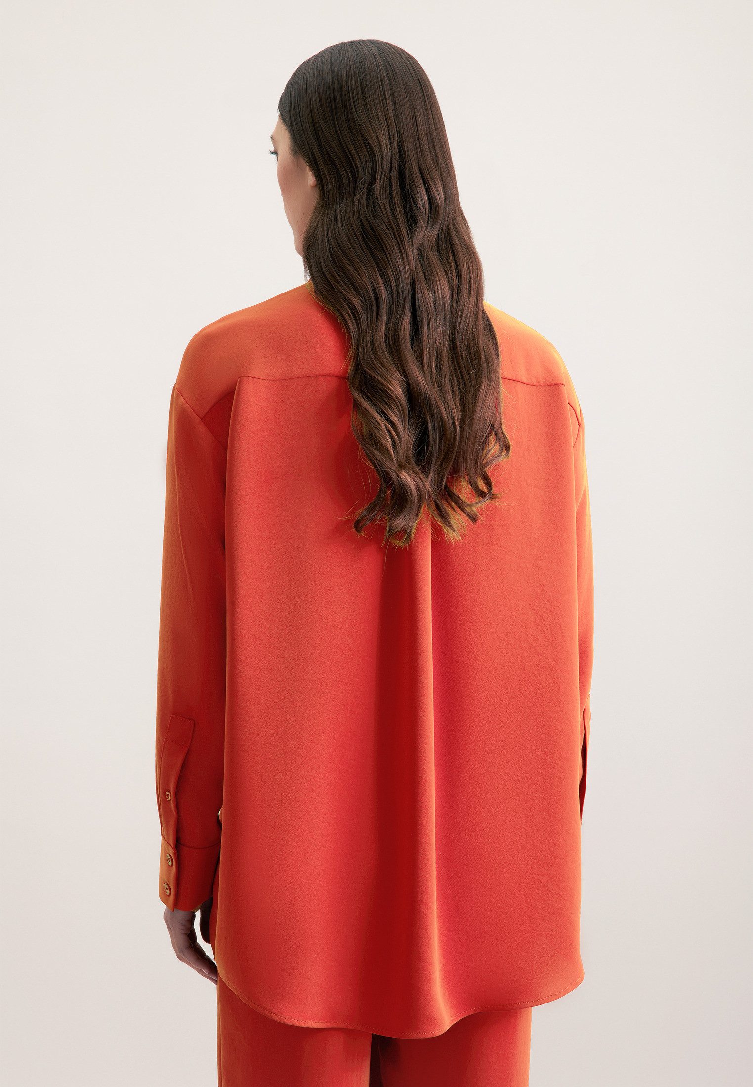 seidensticker Lange blouse Zwarte roos