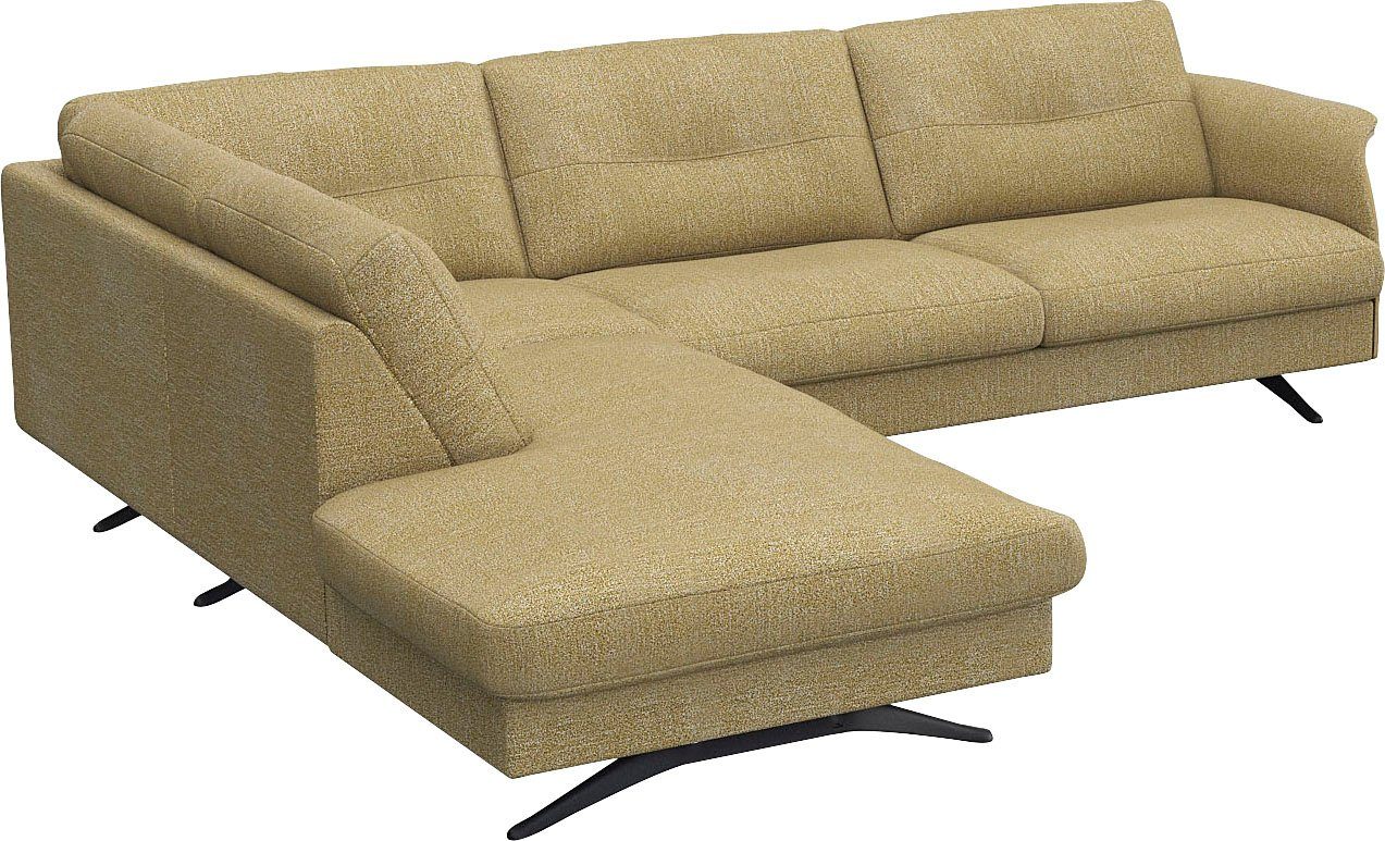 FLEXLUX Hoekbank Glow comfortabel en comfortabel door hoogwaardige zitconstructie, L-vorm