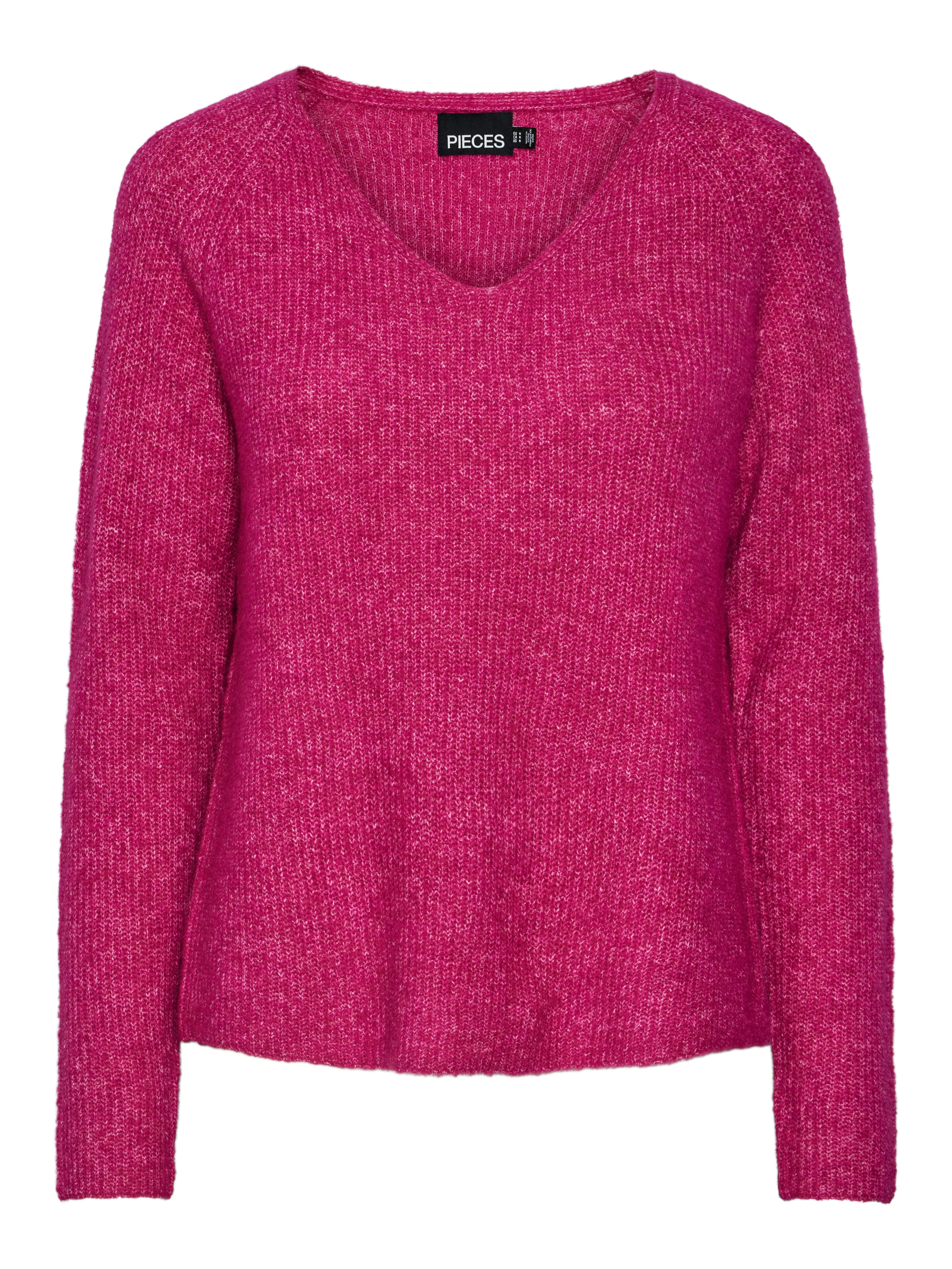 pieces Trui met V-hals PCELLEN LS V-NECK KNIT NOOS BC