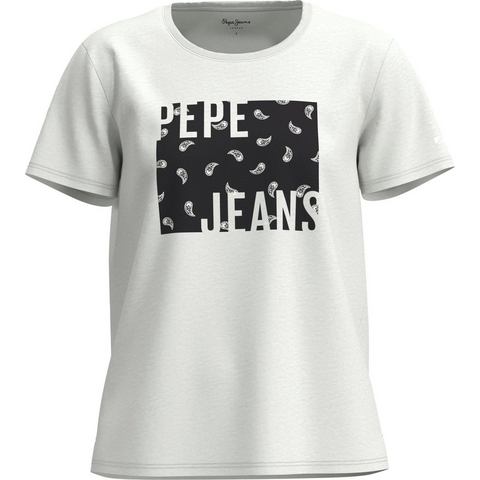 NU 20% KORTING: Pepe Jeans Shirt met ronde hals LUCIE met contrast print