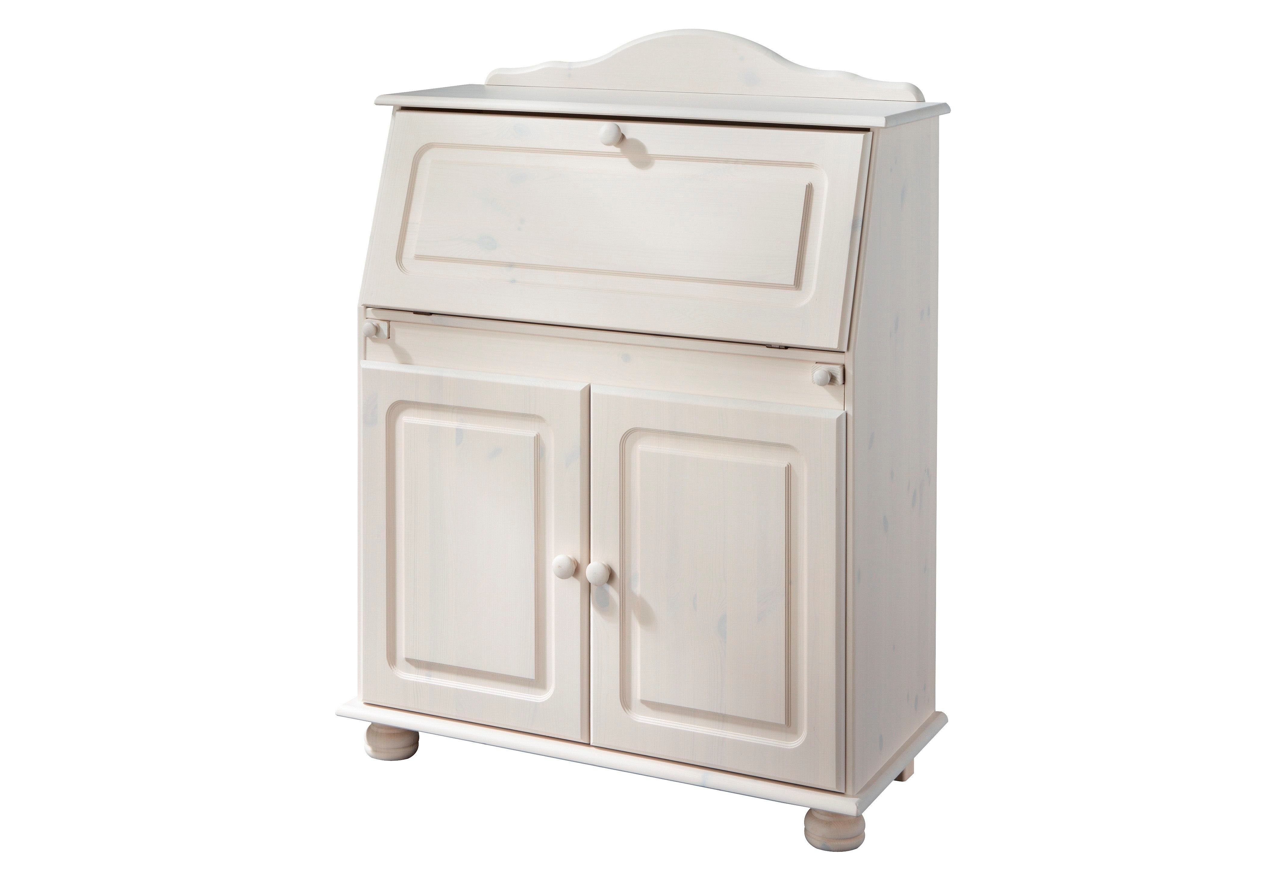 Home affaire Secretaire Mette, bureau in landhuisstijl, gemaakt van massief hout, breedte 82 cm