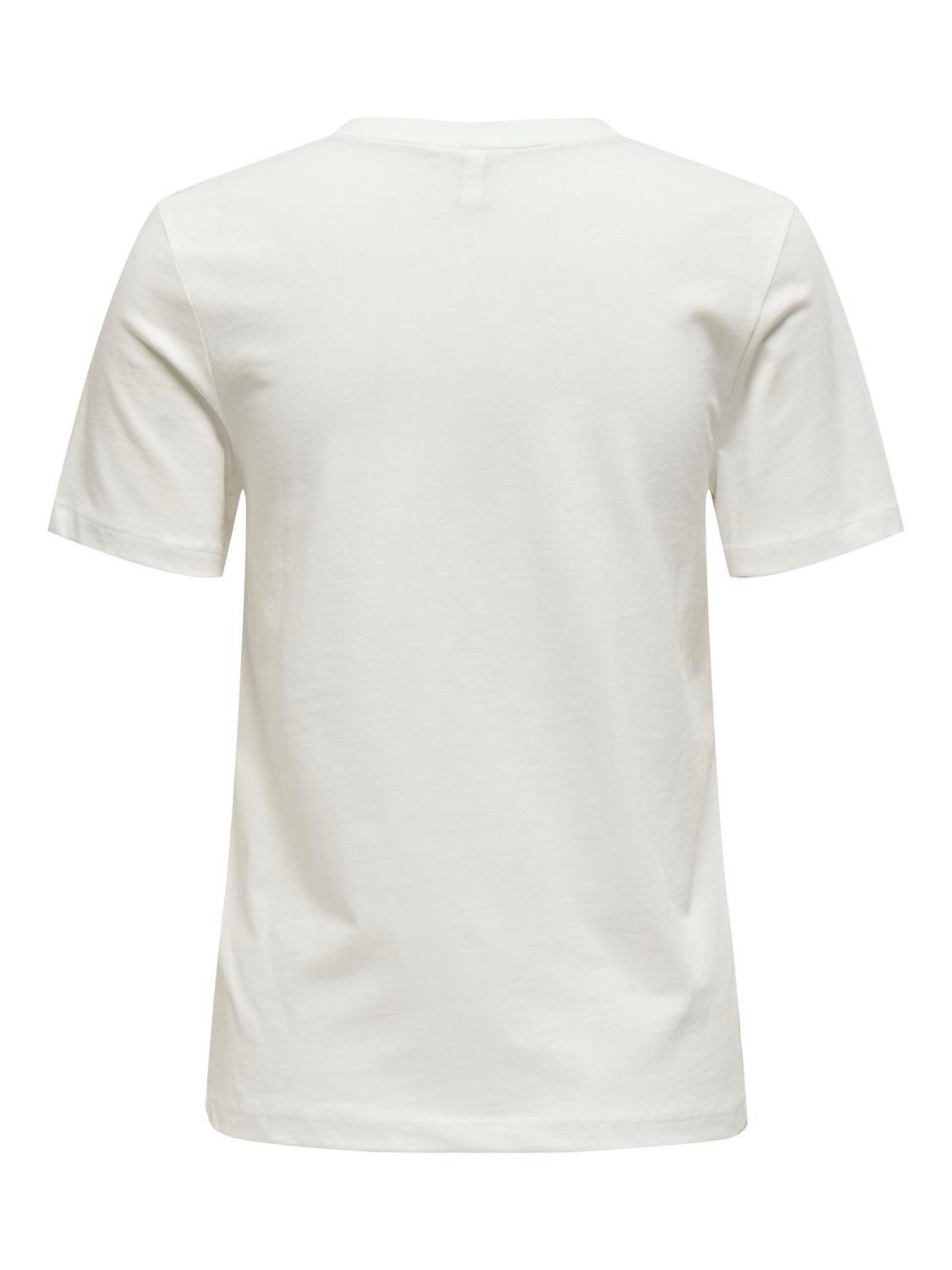 Only Shirt met korte mouwen ONLKITA LIFE REG S S BOW TOP BOX JRS