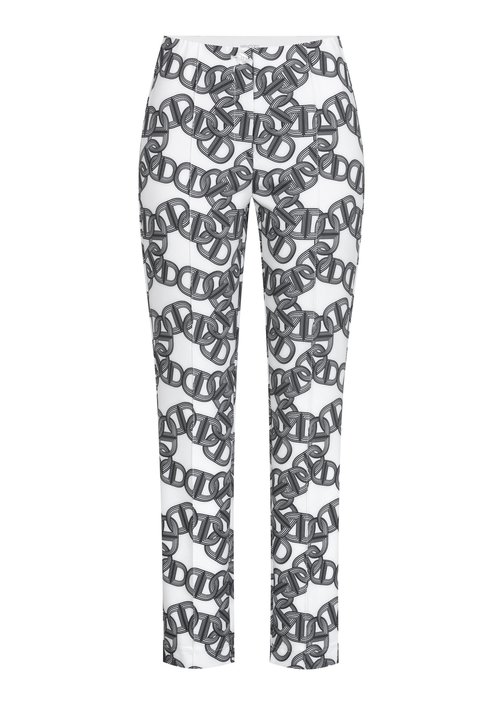 Stehmann Stoffen broek met grafisch patroon