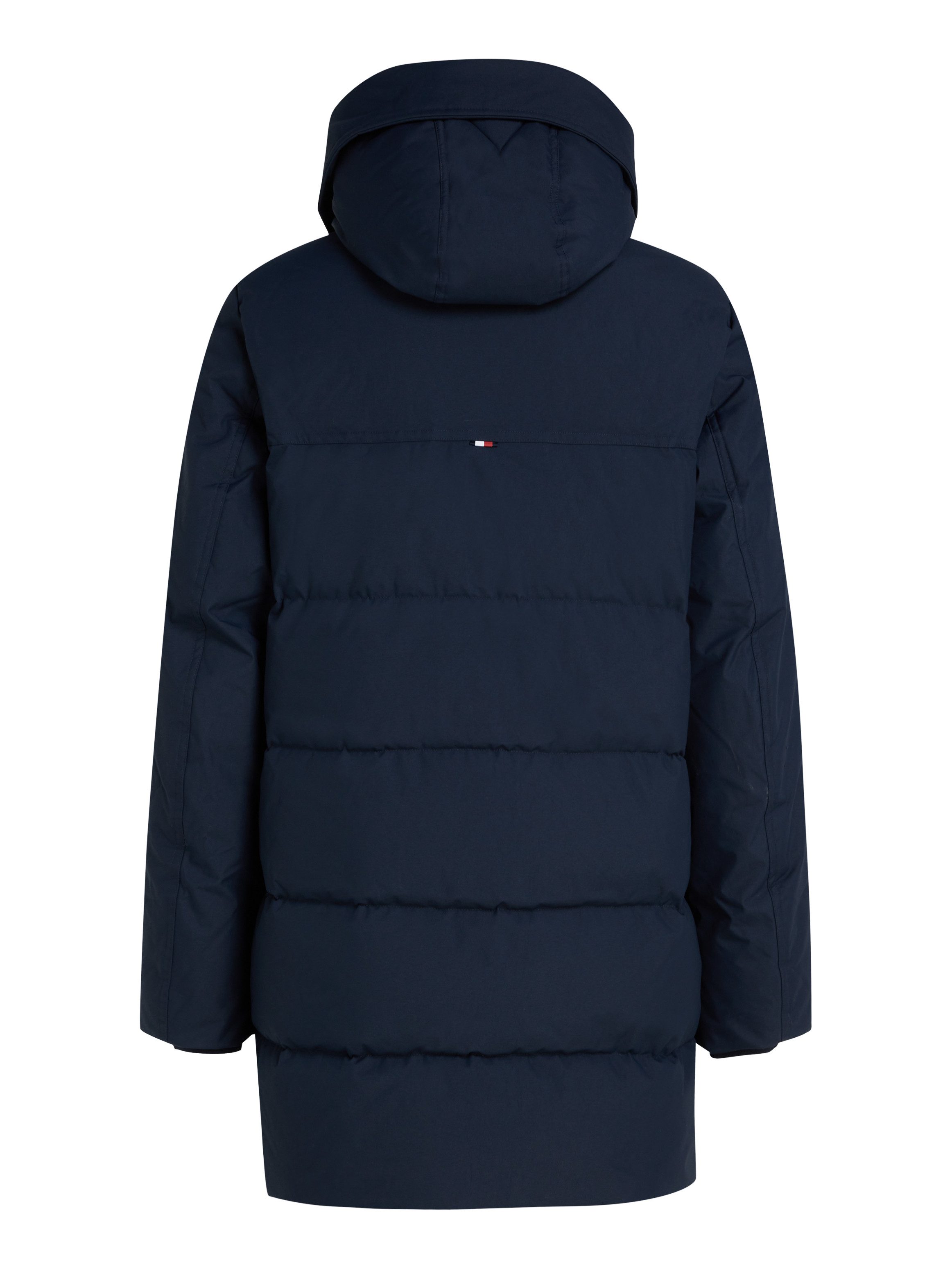 Tommy Hilfiger Parka Rockie Utility Parka hoog gesloten, staande kraag met faux bont