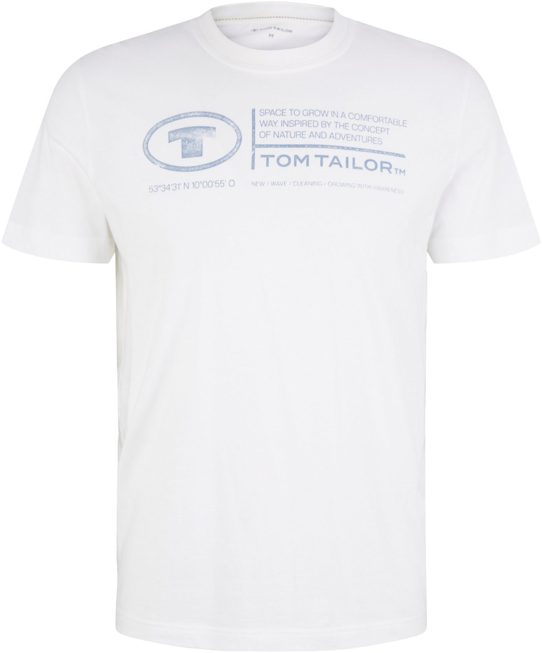 Tom Tailor Shirt met print Tom Tailor heren T-shirt, frontprint