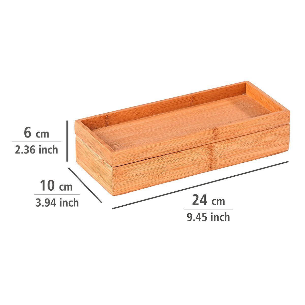 WENKO Opbergbox Terra met deksel en smal planchet (1 stuk)