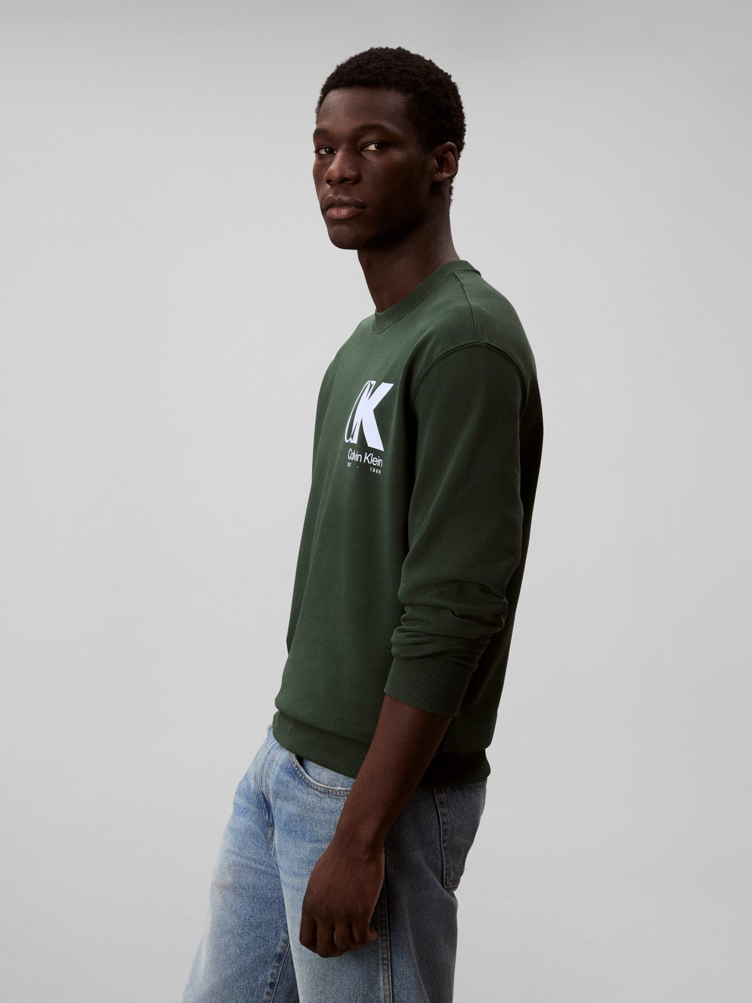 Calvin Klein Sweatshirt LS EU 350TERRY CK OVERLAP GRAPHI