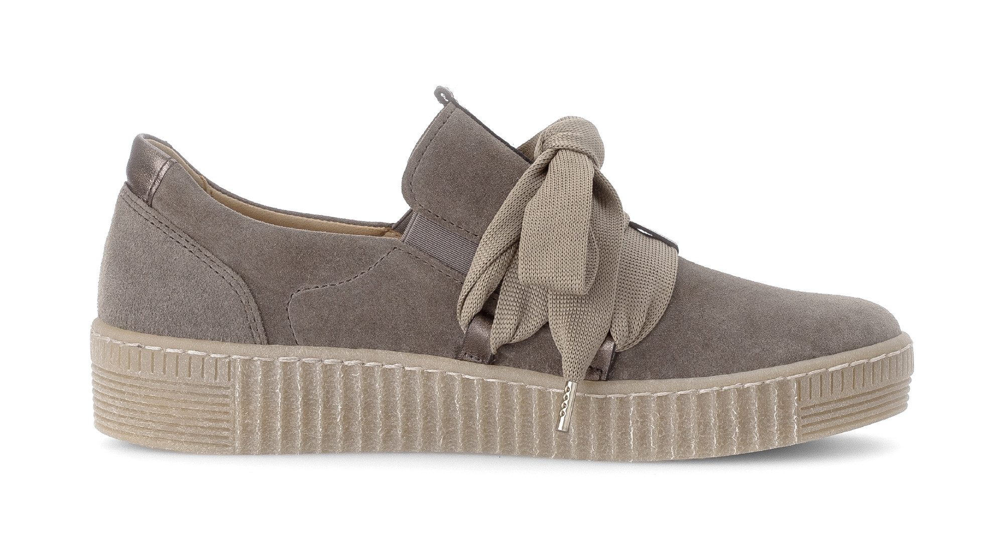 Gabor Plateausneakers Veterschoen, lage schoen, slipper met opgestikte versiersluiting