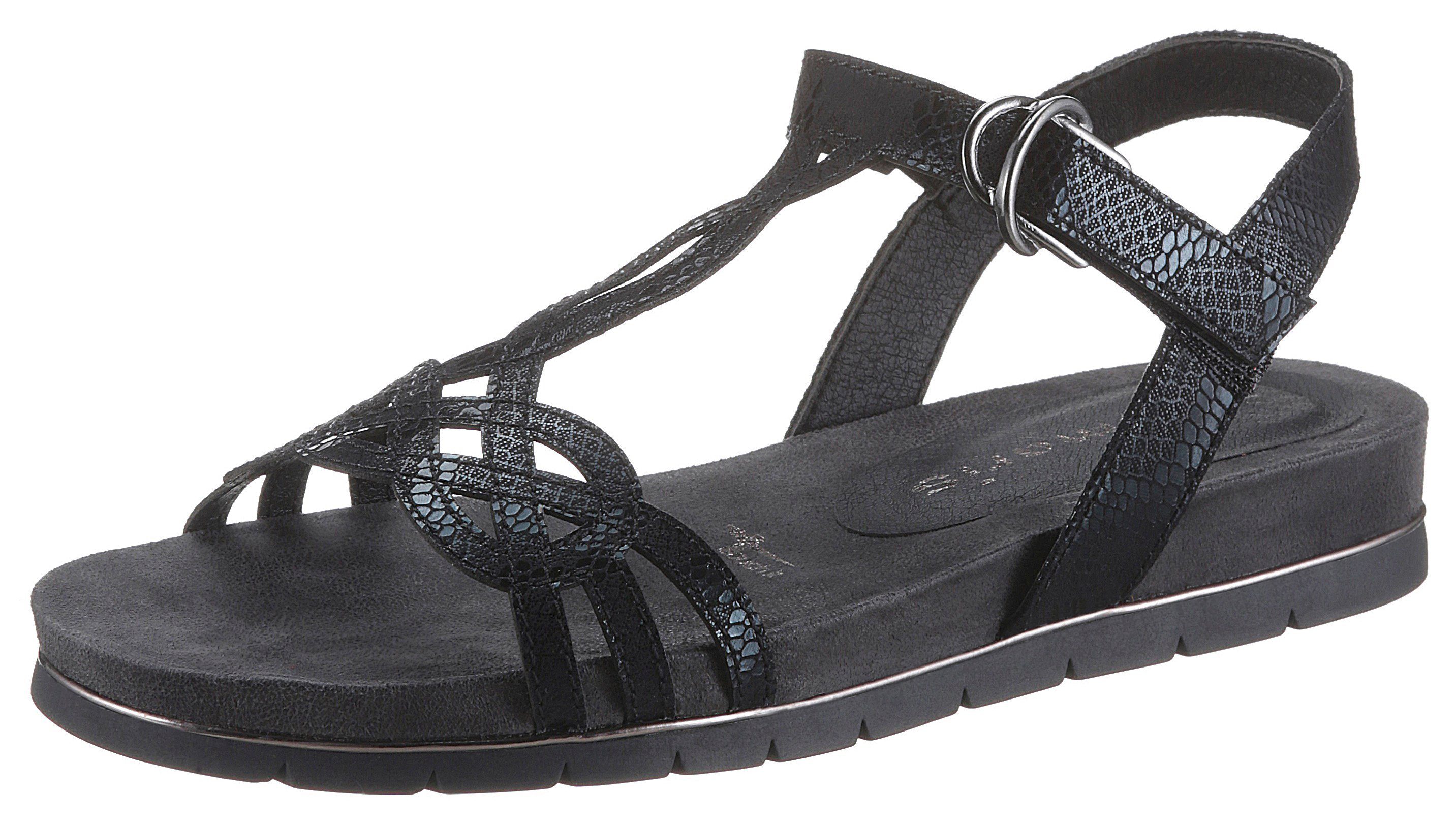 Tamaris Sandalen LOCUST in een metallic look online shop | OTTO