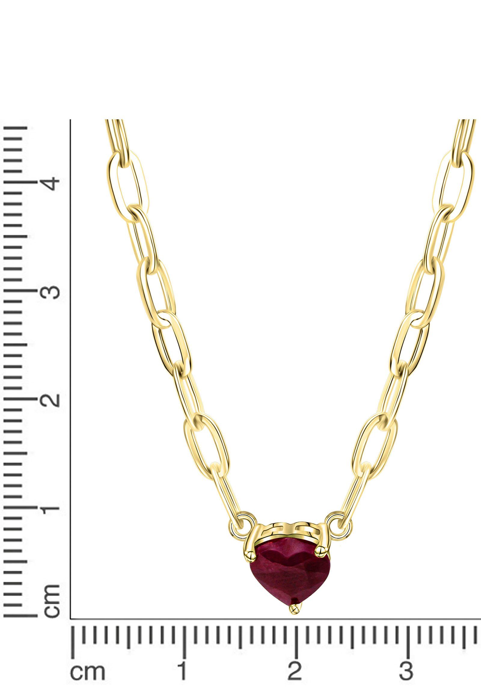 Firetti Ketting met hanger Sieraad cadeau zilverkleur 925 halssieraad halsketting ankerketting hart