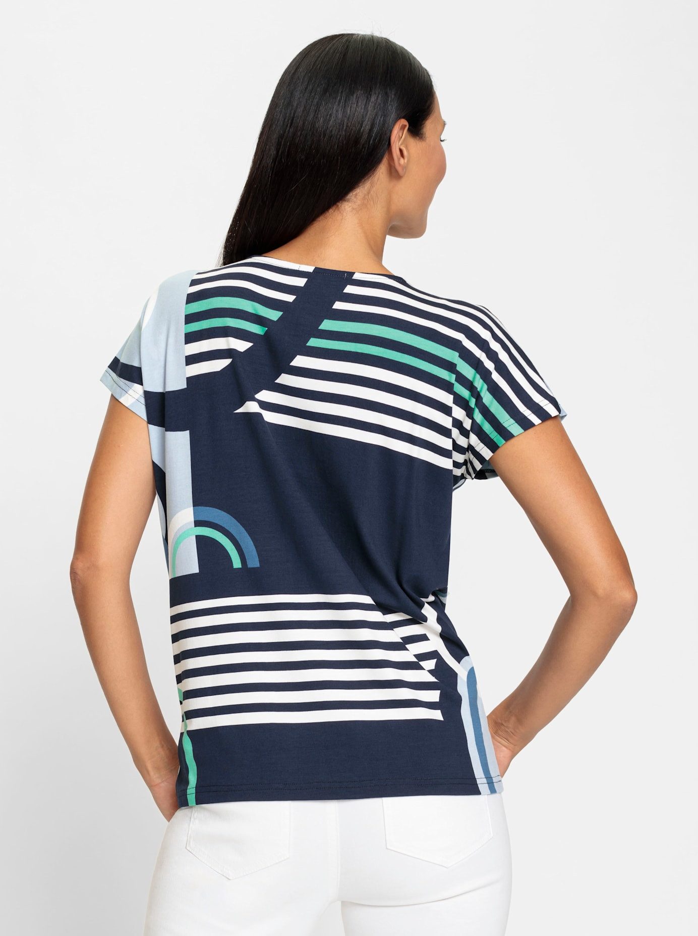 heine Shirt met korte mouwen Gedessineerd shirt (1-delig)