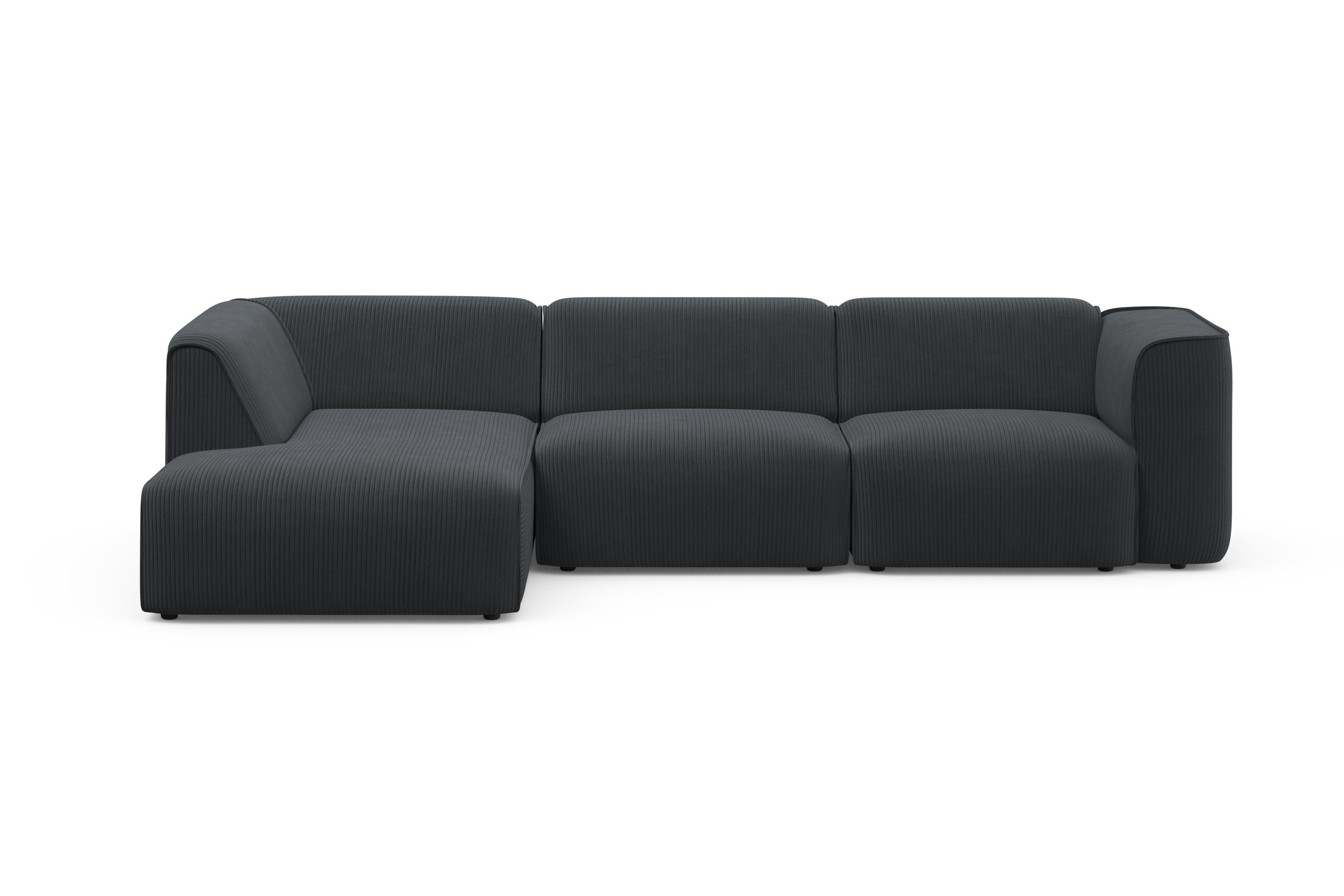 RAUM.ID Hoekbank Merid L-vorm, altijd uitbreidbaar met modules, B/D/H: 295/162/70 cm
