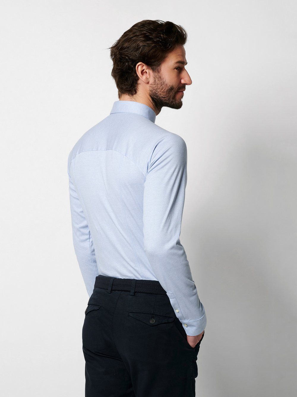 Desoto Overhemd met lange mouwen Casual Kent 1/1 Met een ronde hals