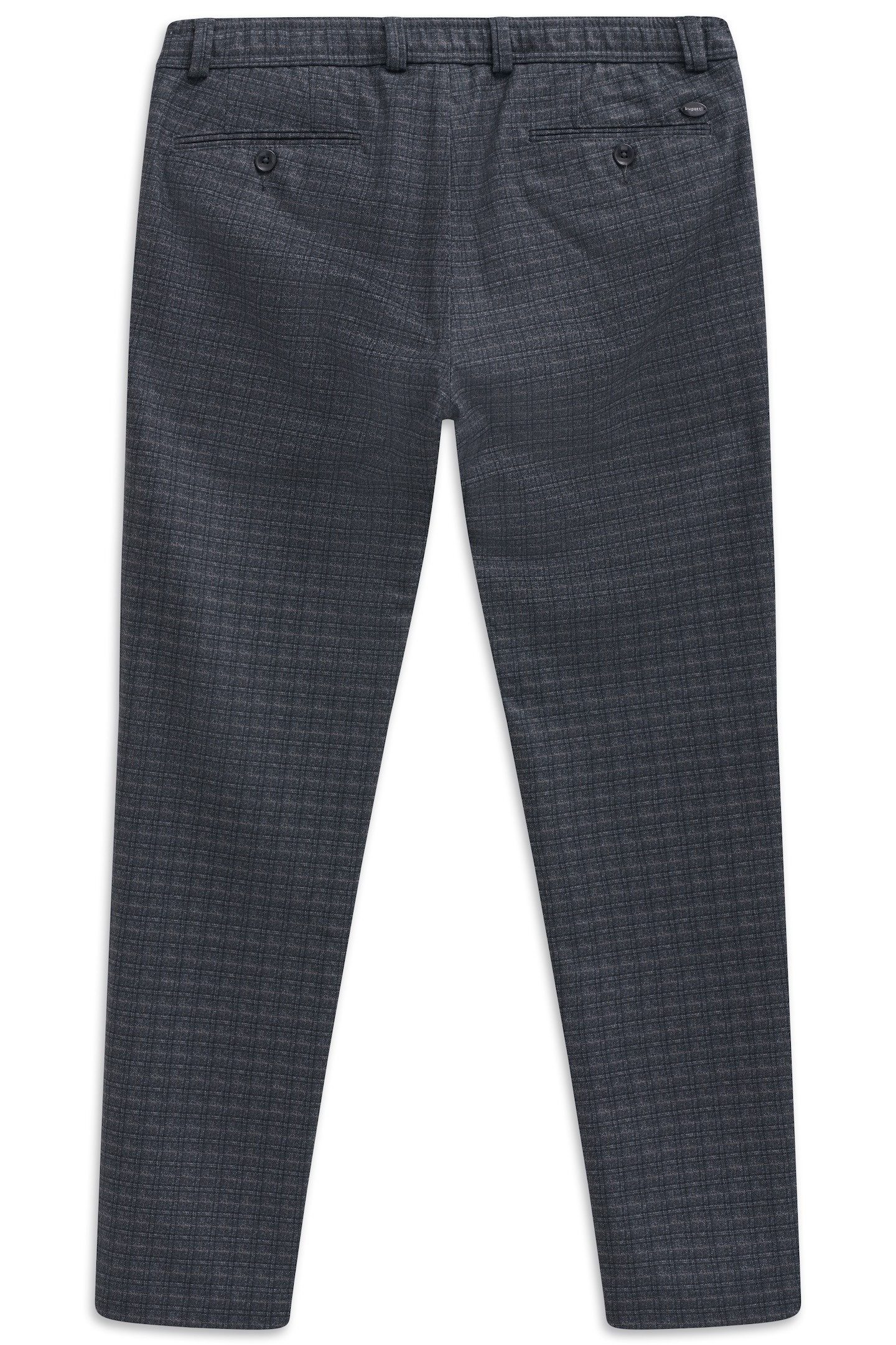 Bugatti Chino Slim fit Glencheck met stretch & tunnelkoord