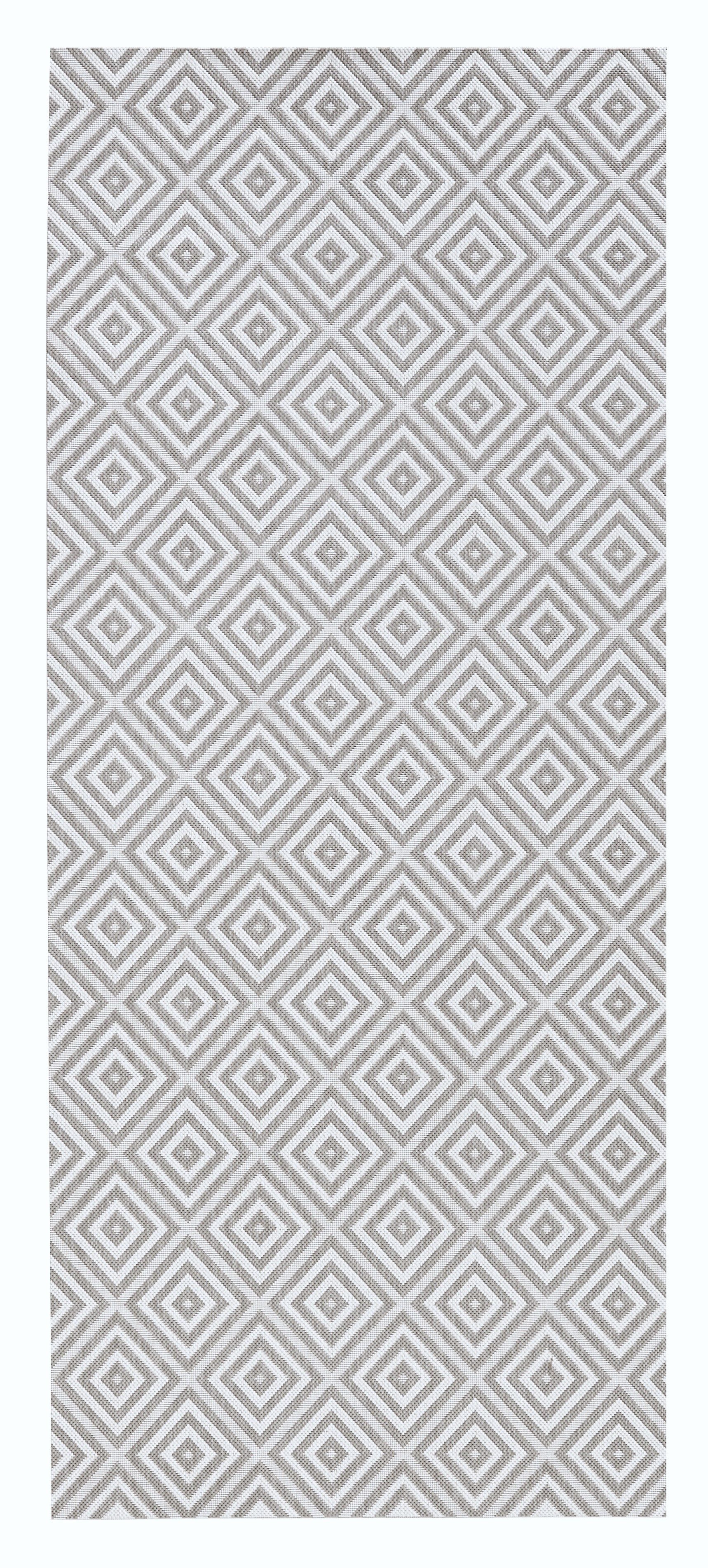 HANSE Home Vloerkleed Geruit Binnen- en buitengebruik, loper, weerbestendig, ruit, balkon, tuin, gang