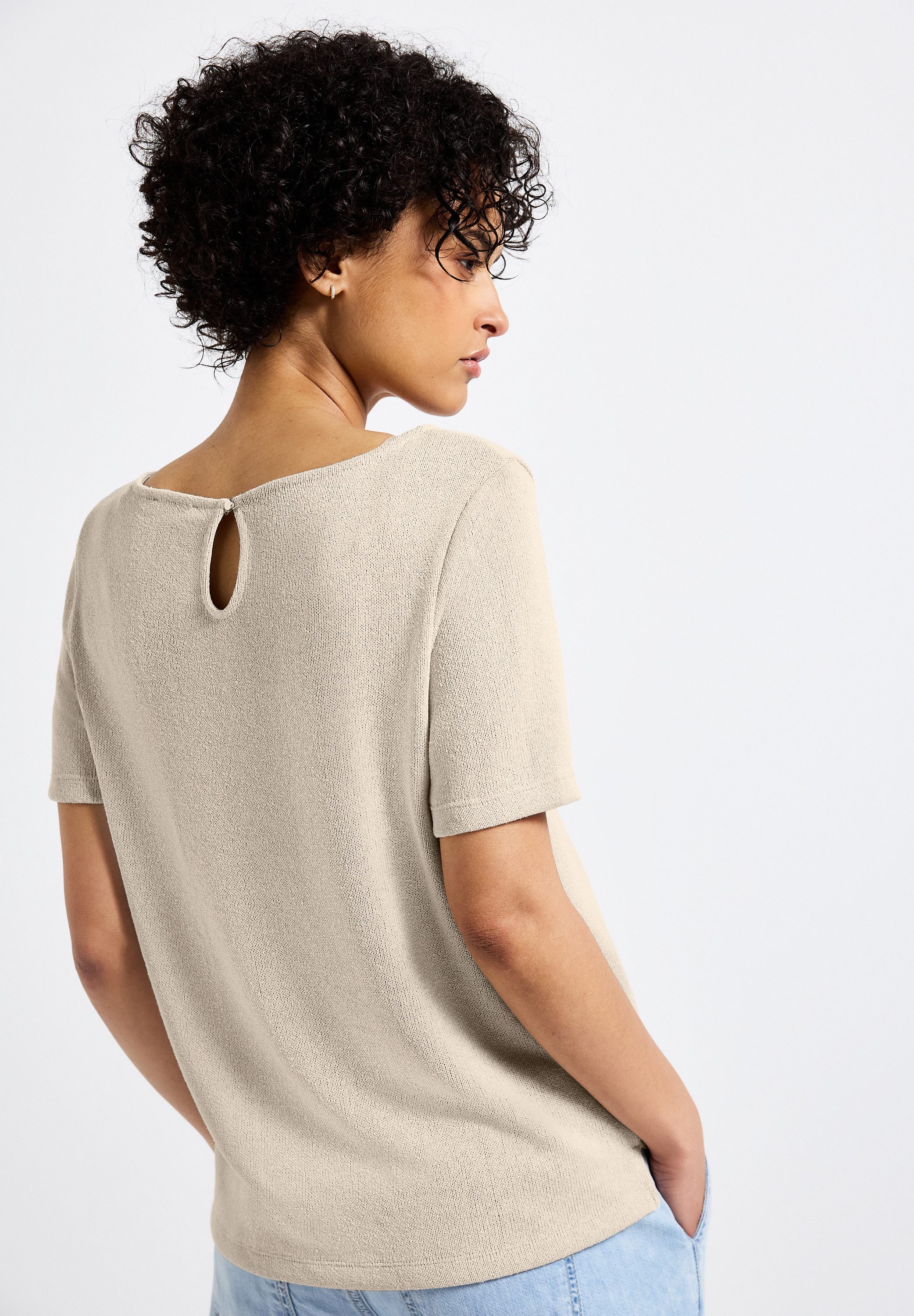 STREET ONE T-shirt met boothals