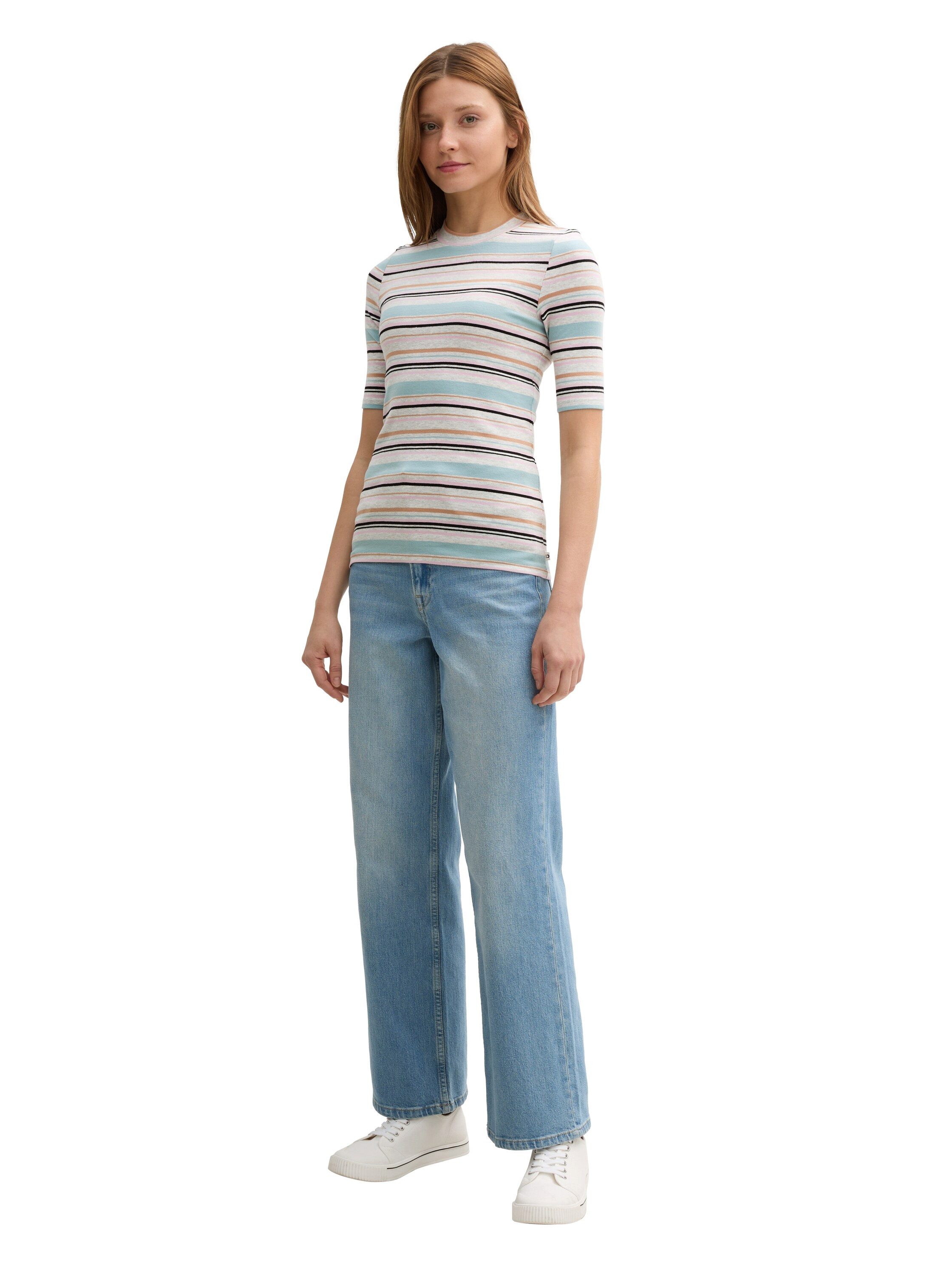 Tom Tailor Denim T-shirt met streepmotief