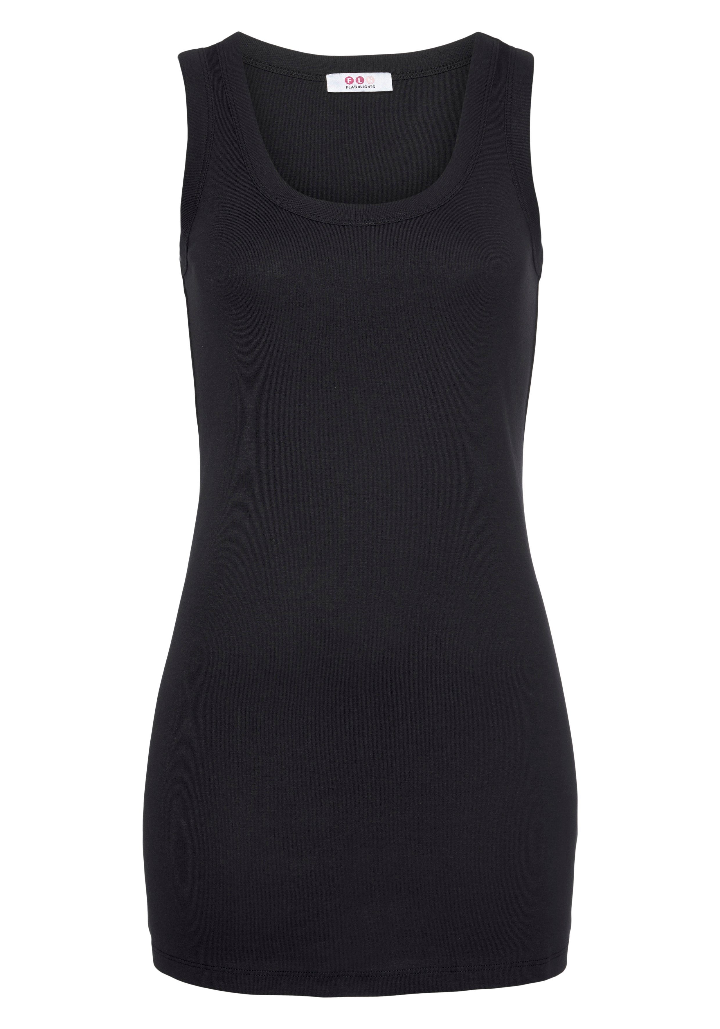 Flashlights Tanktop in een lang model (2-delig, Set van 2)
